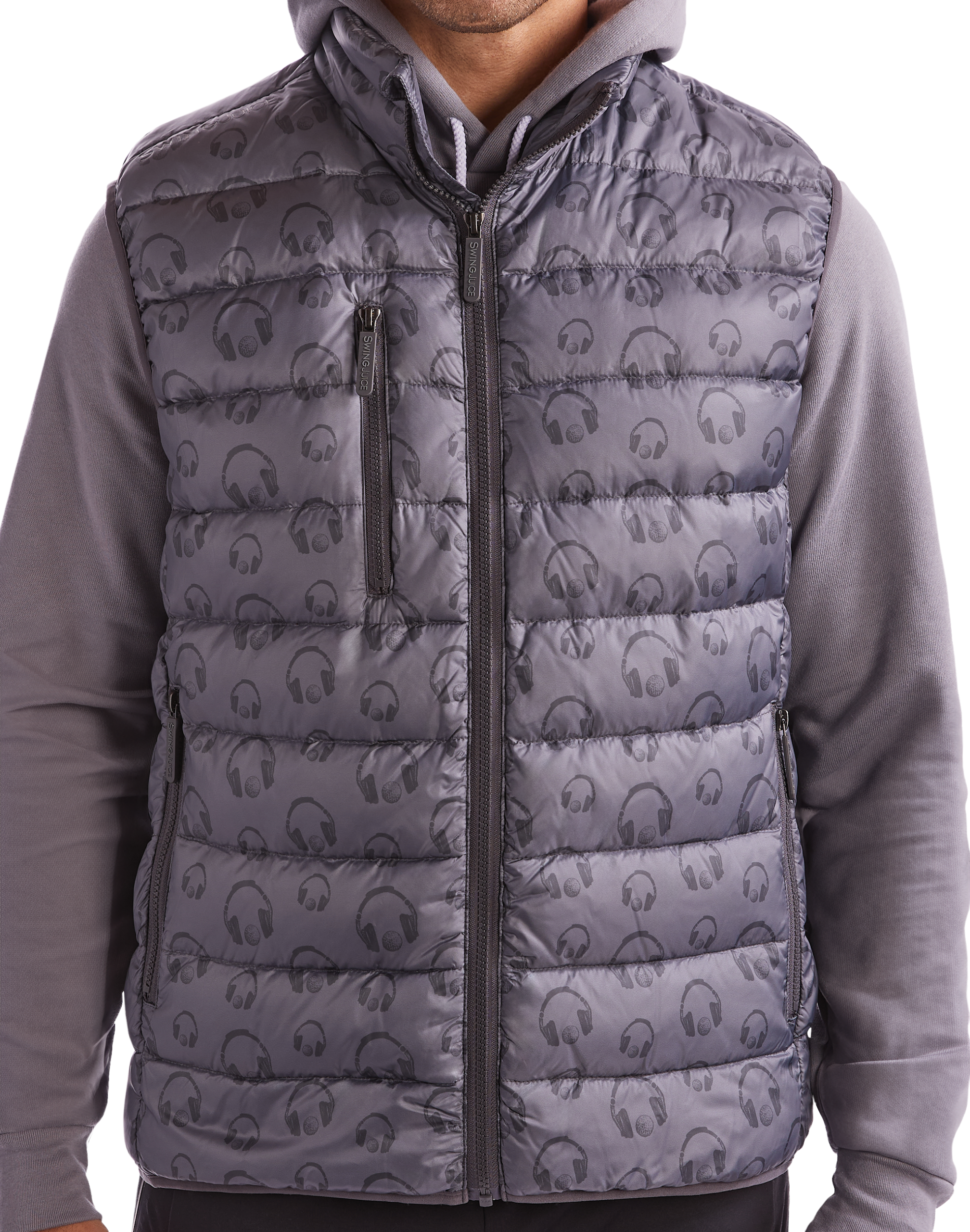 SwingJuice Golf & Hip Hop Men's Packable Puffer Vest