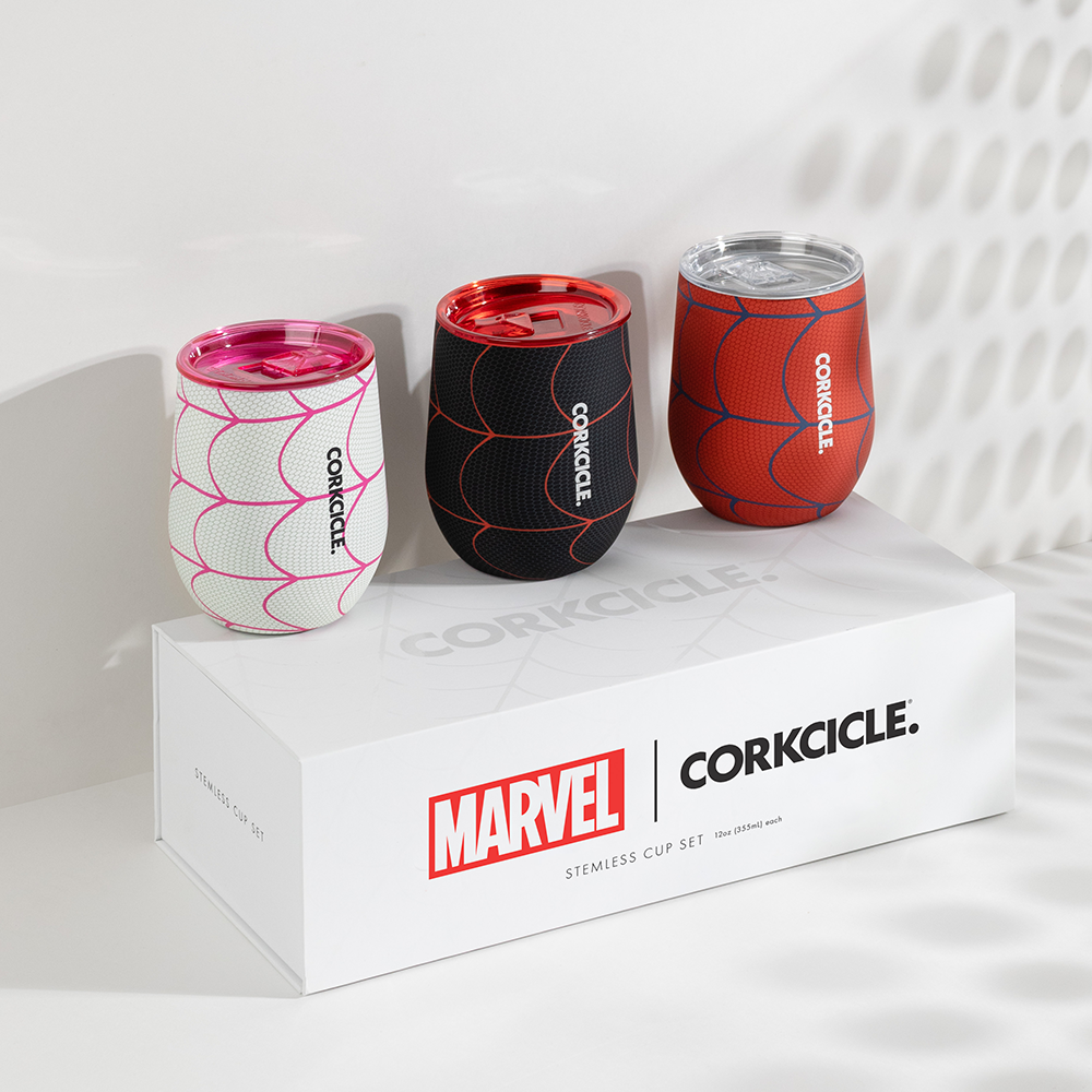 Spider-Man Stemless Set (3) by CORKCICLE. - Image 2