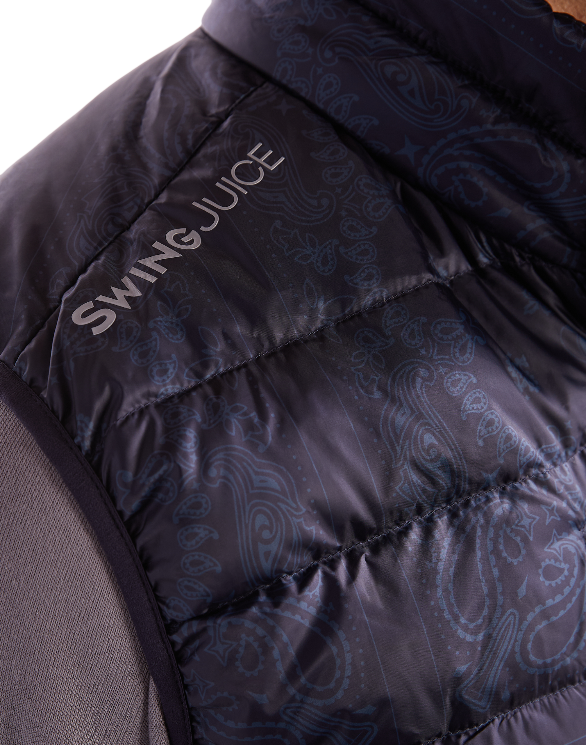 SwingJuice Golf Bandana Men's Packable Puffer Vest - Image 3