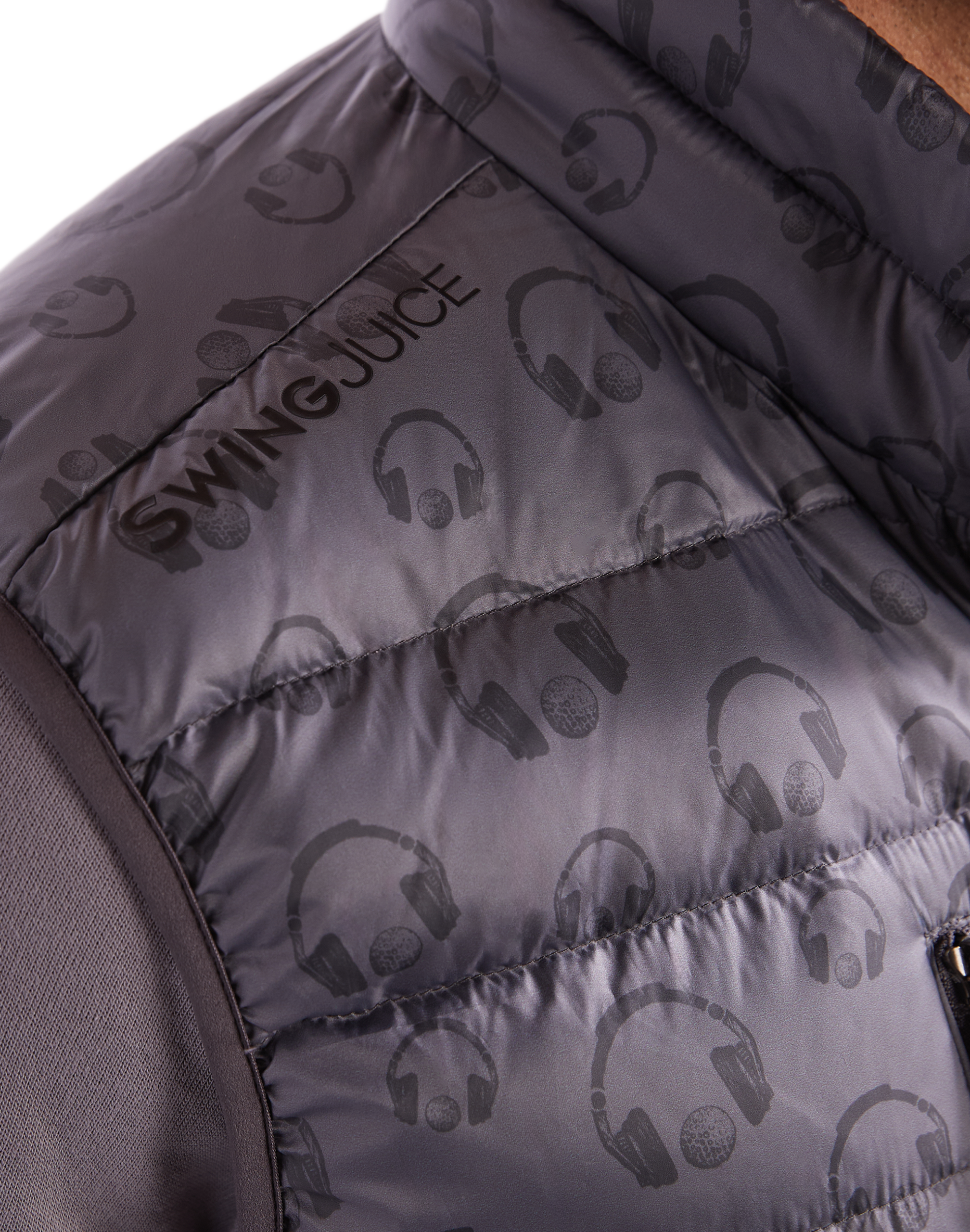 SwingJuice Golf & Hip Hop Men's Packable Puffer Vest - Image 3