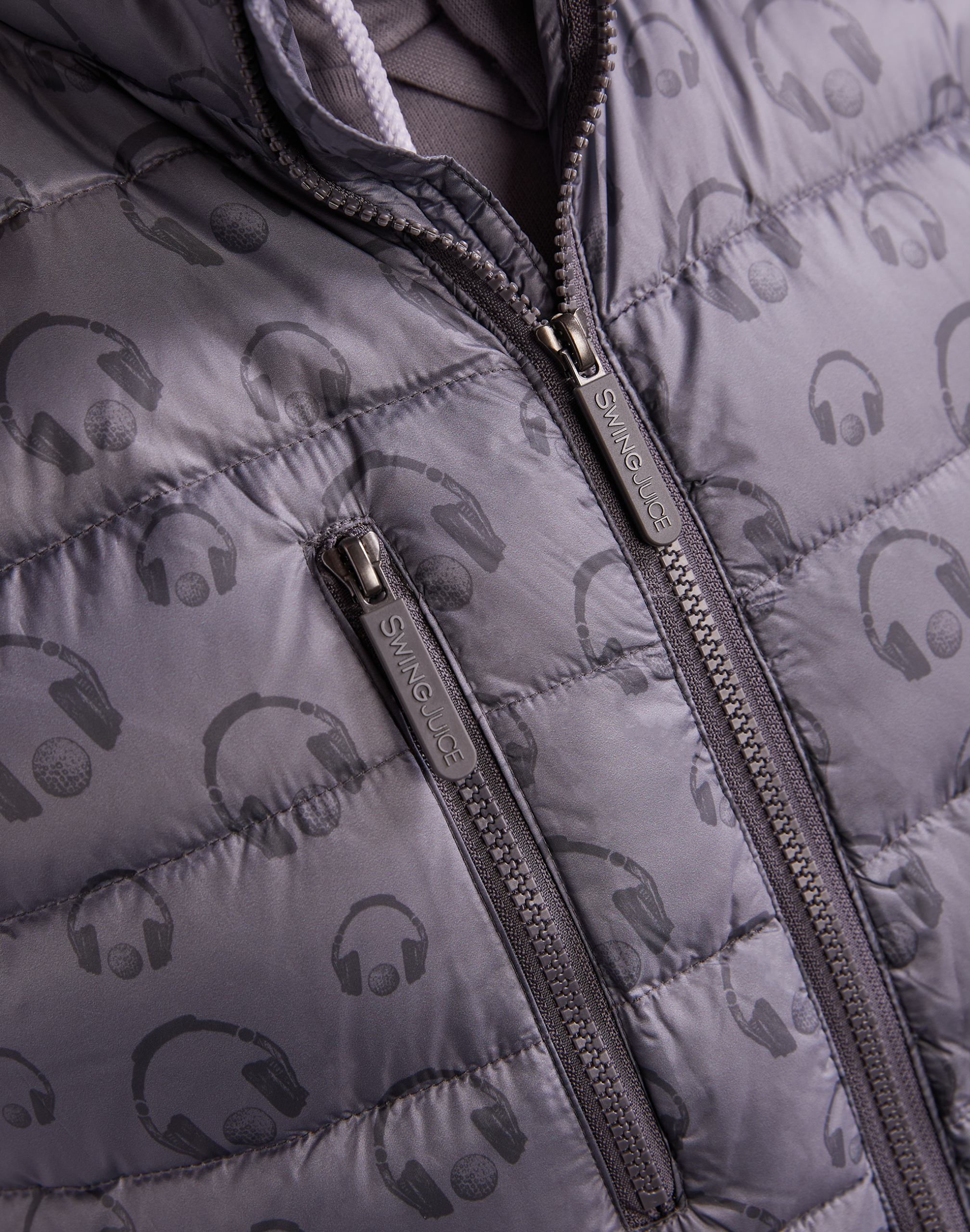 SwingJuice Golf & Hip Hop Men's Packable Puffer Vest - Image 4