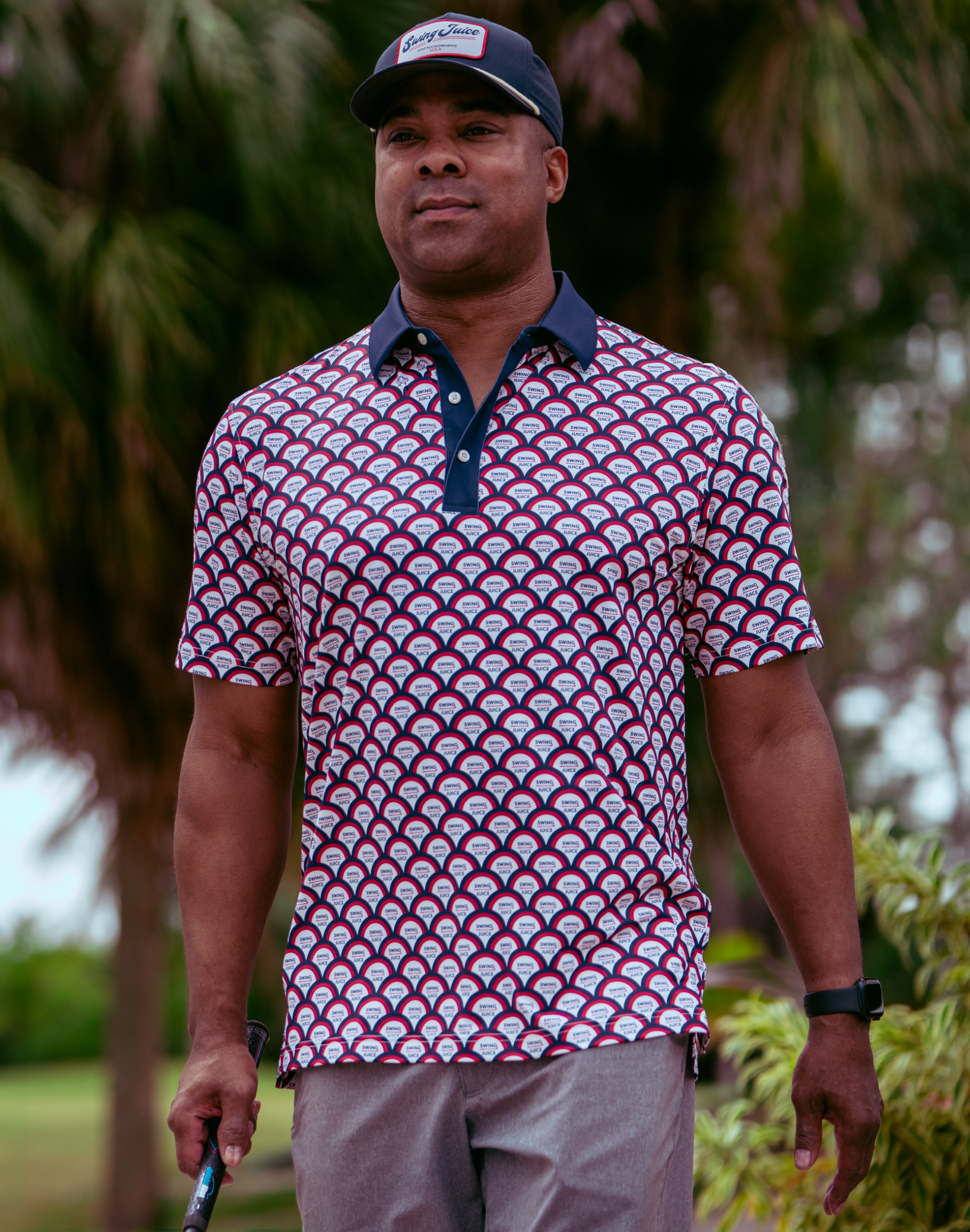 SwingJuice Golf American Mod Men's Polo - Image 4