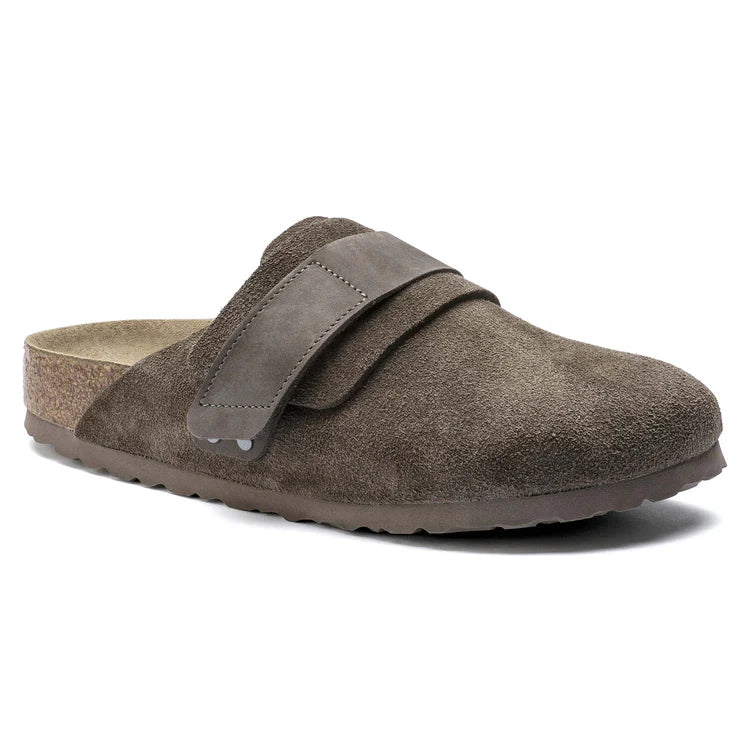 Birkenstock Nagoya Suede Leather Concrete Gray