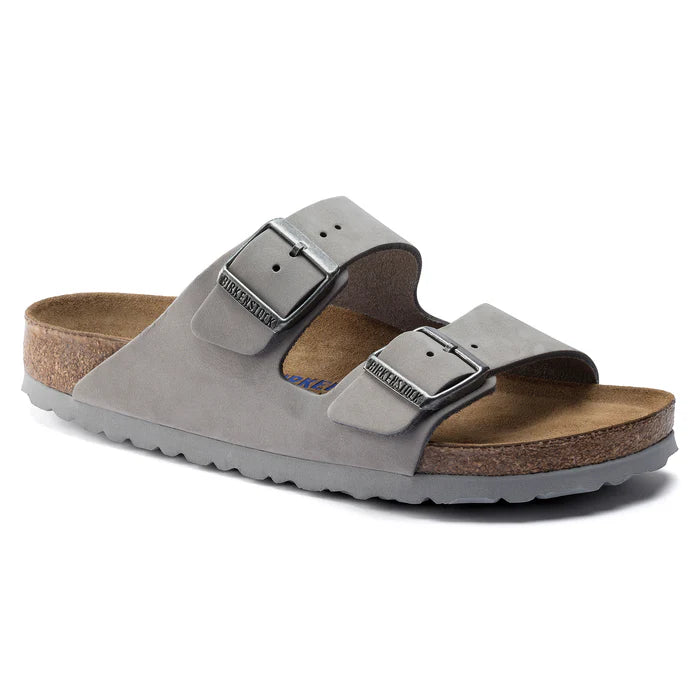 Birkenstock Arizona Big Buckle Birkibuc Nubuck Dove Gray
