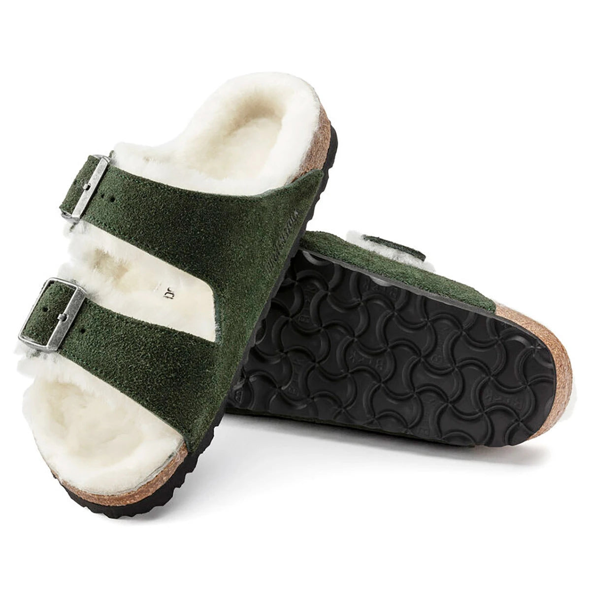 Birkenstock Arizona Shearling Suede Sandals - Image 3