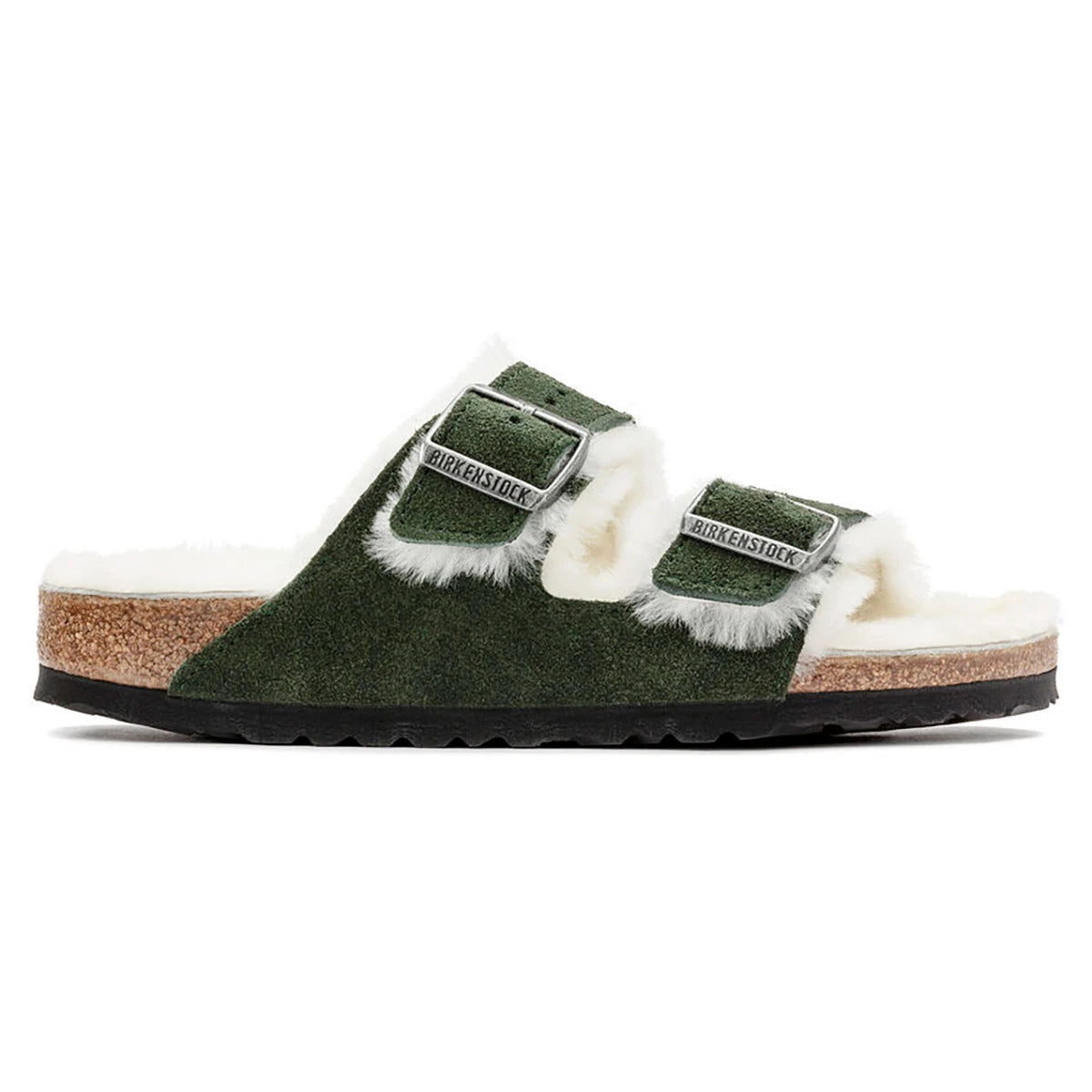 Birkenstock Arizona Shearling Suede Sandals - Image 4