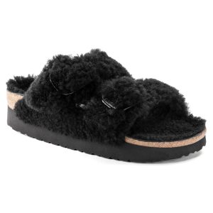 Birkenstock Arizona Big Buckle Pap Teddy Black