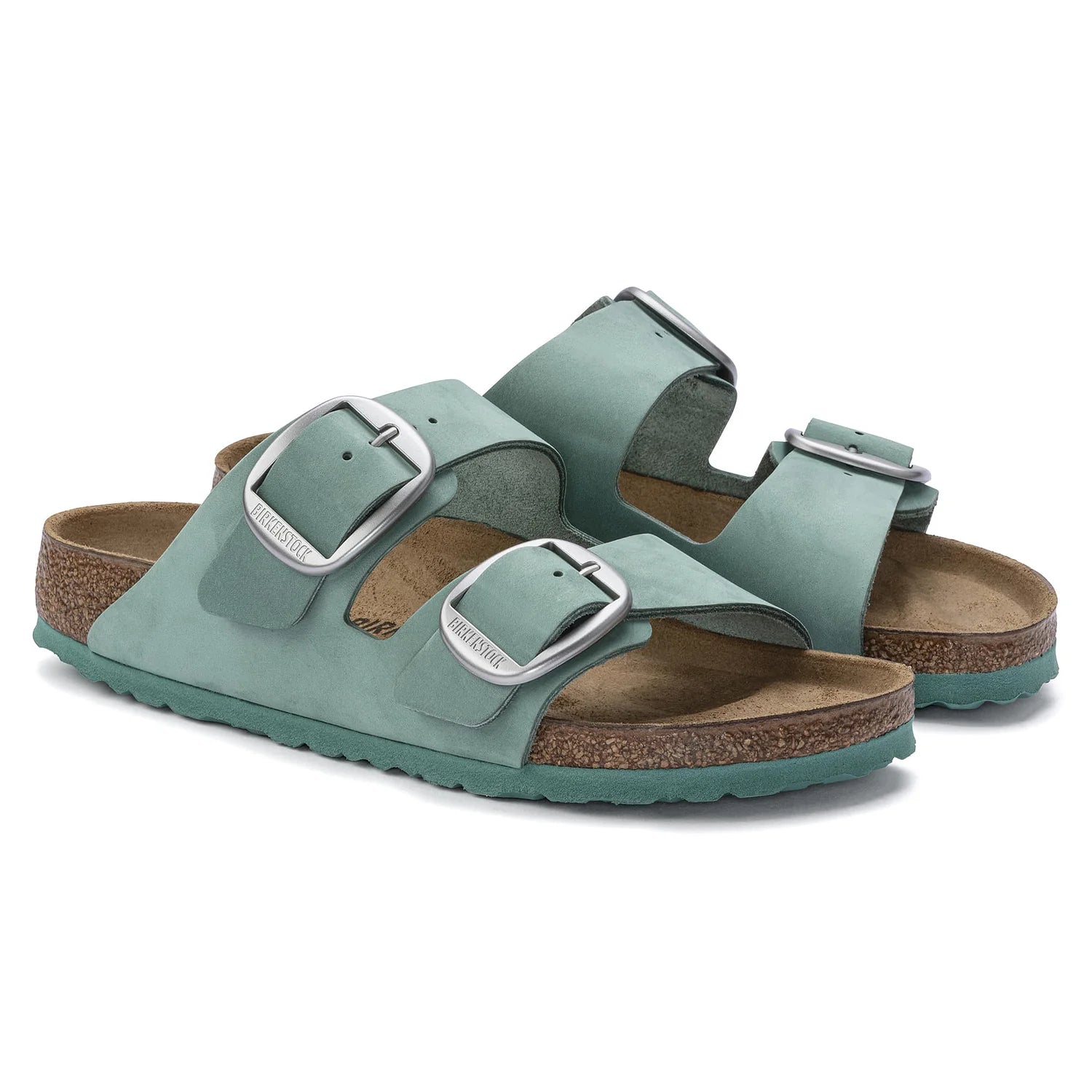 Birkenstock Arizona Big Buckle Natural Leather Nubuck Beryl - Image 3