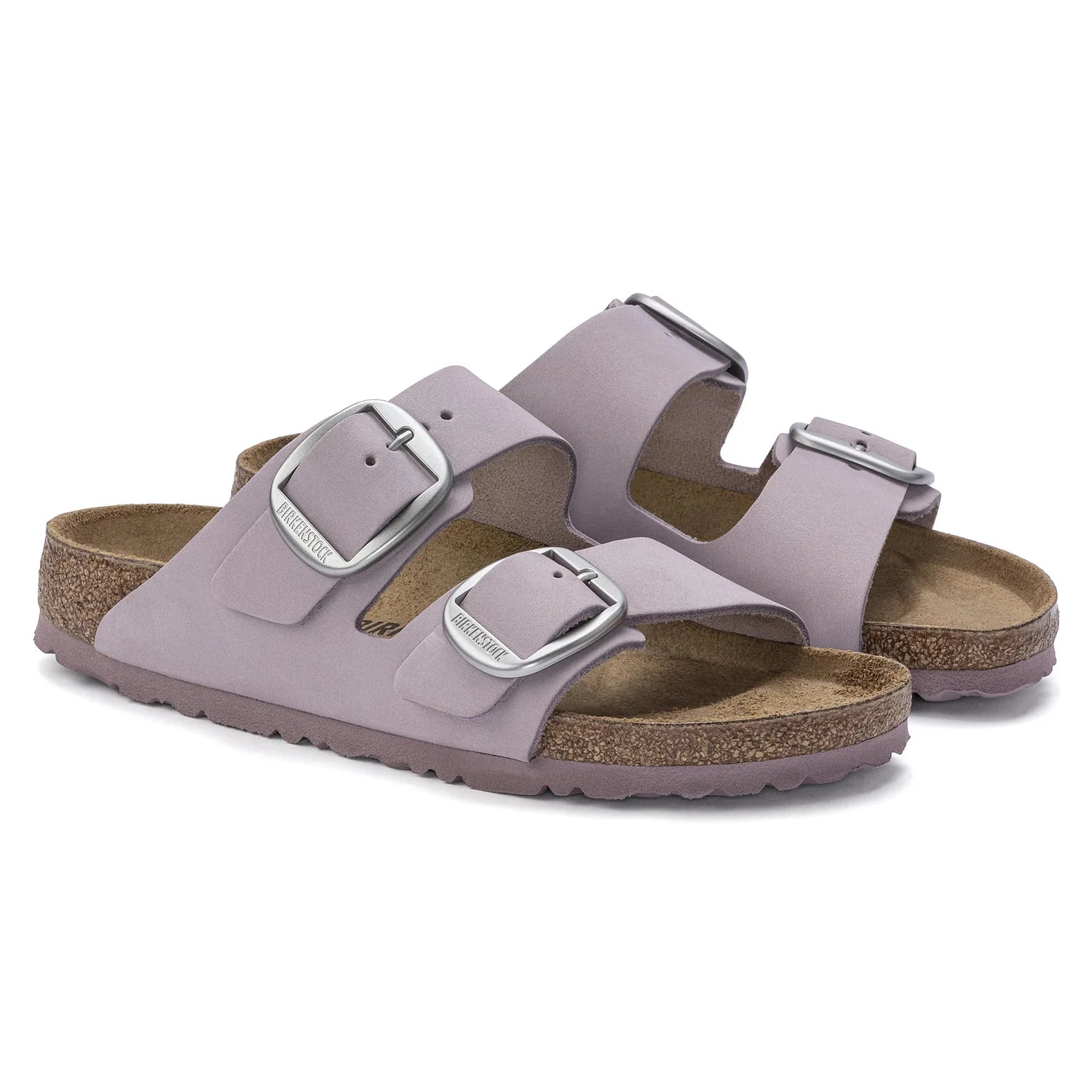 Birkenstock Arizona Big Buckle Natural Leather Nubuck Yomo Lilac - Image 6