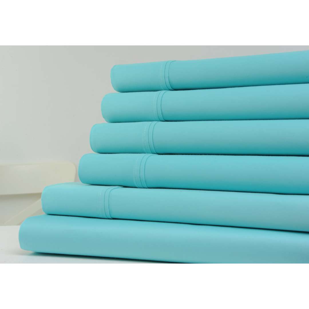 Kathy Ireland 1200 Thread Count 6 Piece Cotton Rich Sheet Set by Bed Bath Fashions - Image 7