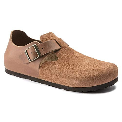 Birkenstock London Oiled Leather/Suede Leather Pecan