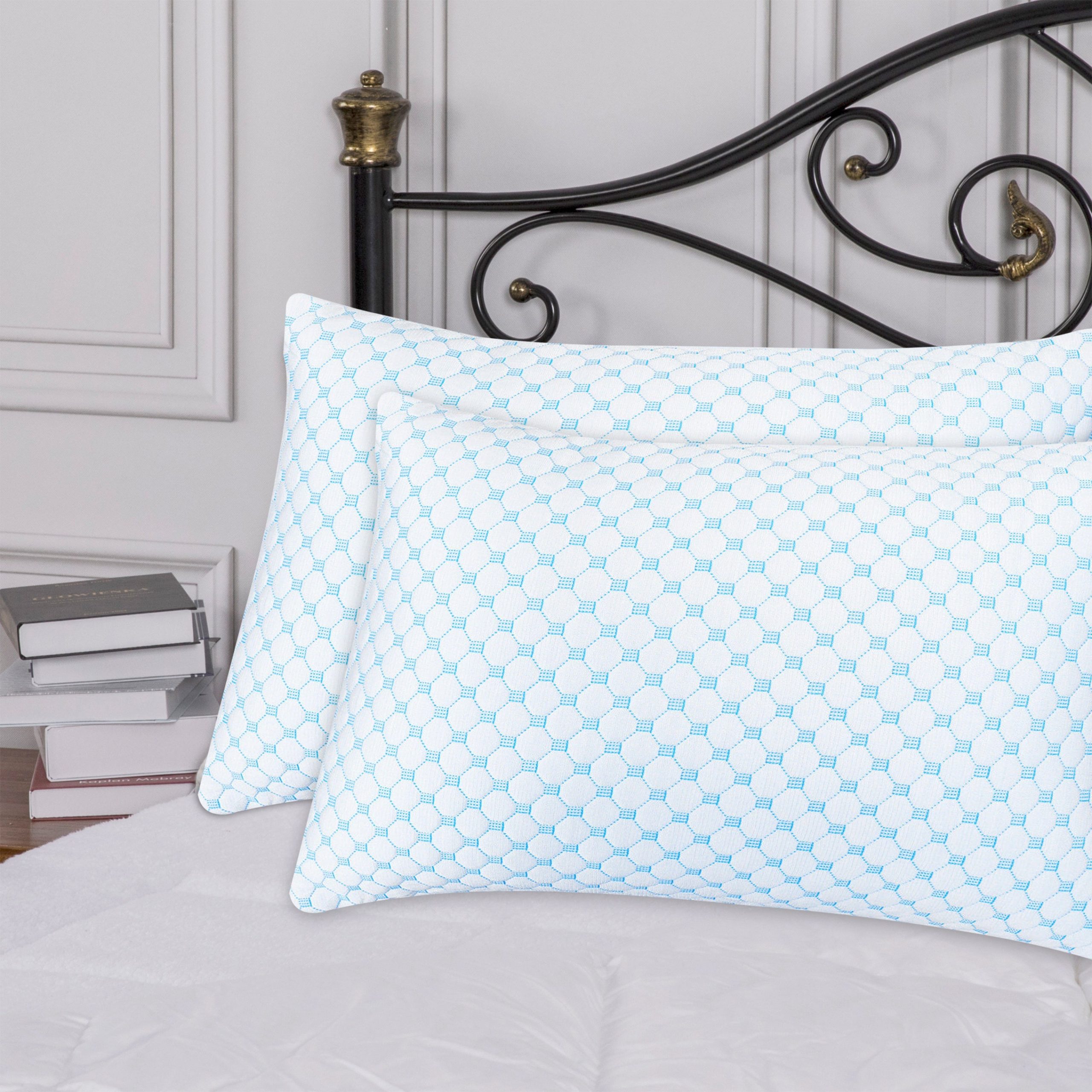 Bed Bath Fashions Bamboo Memory Foam Pillow with Removable Cover - Image 5