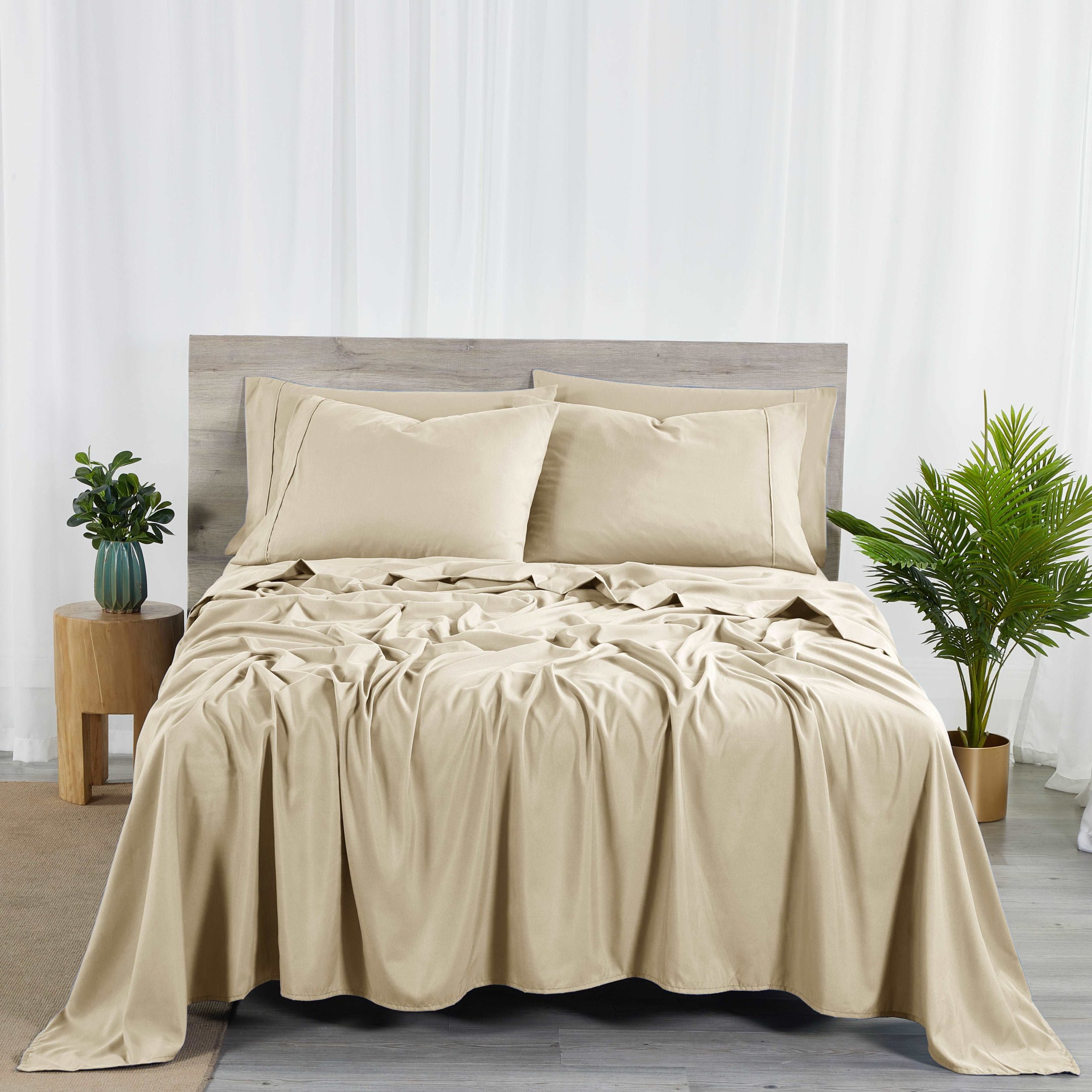 Bibb Home Bamboo 2000 Count 6 Piece Sheet Set with Sure Grip - Image 3