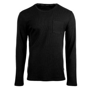 Eddie Bauer Men's Long Sleeve Waffle Pocket Crew