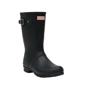 Hunter Women's Original Short Back Adjustable Rain Boots Waterproof Rubber Wellies