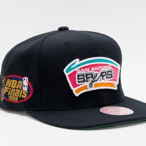 Mitchell & Ness Men's Nba Top Spot Snapback Hwc Spurs - Black