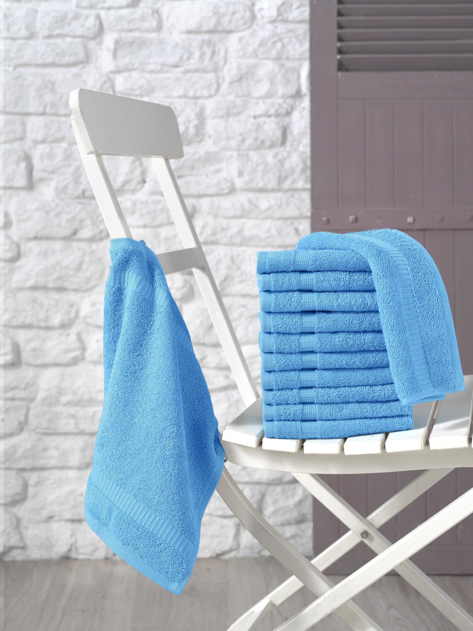 Classic Turkish Towels Cambridge Turkish Cotton Washcloths - 12 Pieces - Image 8