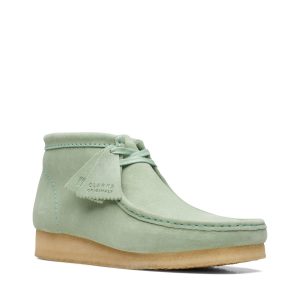 Clarks Men's Wallabee Boot - Green Suede