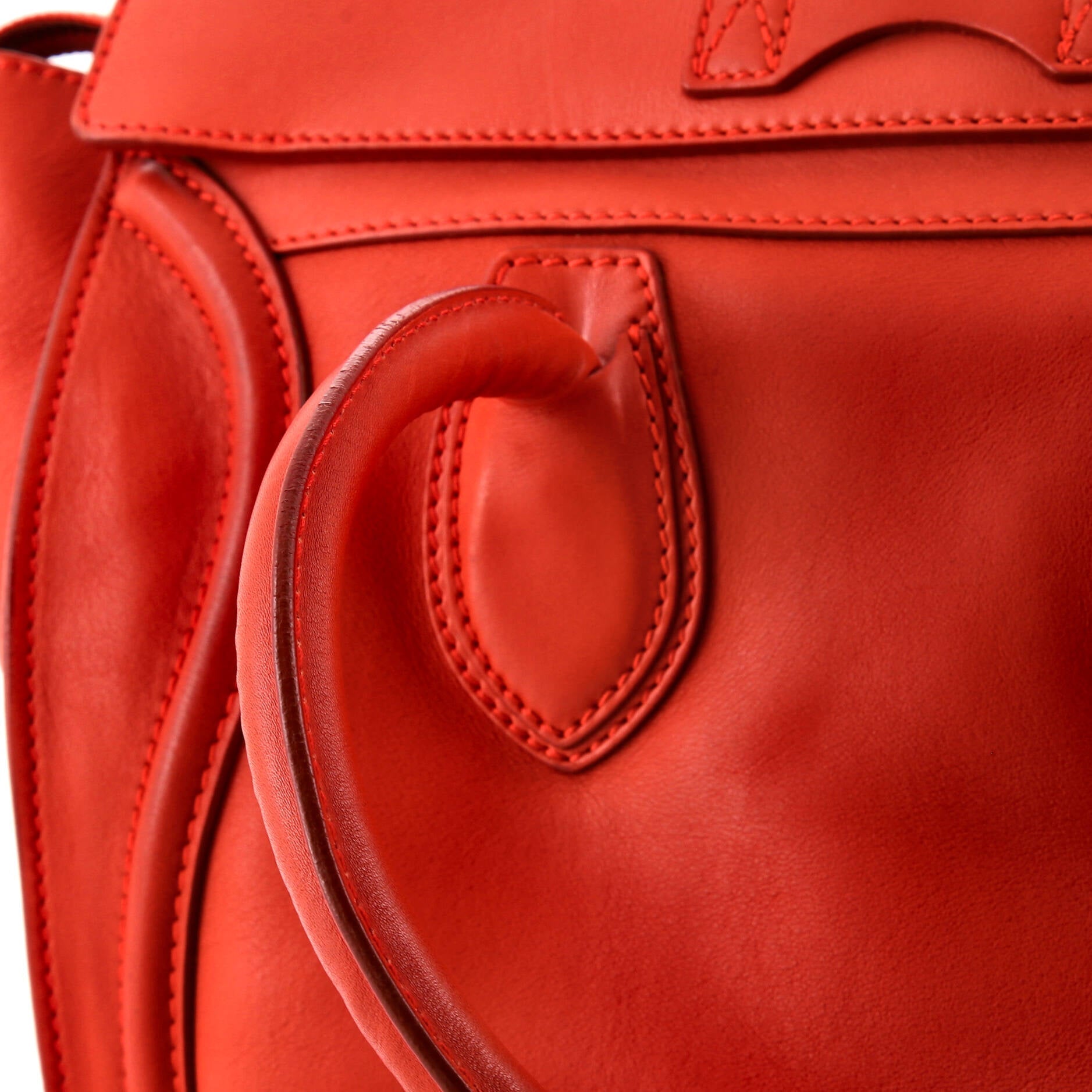 Pre-Loved Celine Luggage Bag Smooth Leather Medium - Image 10