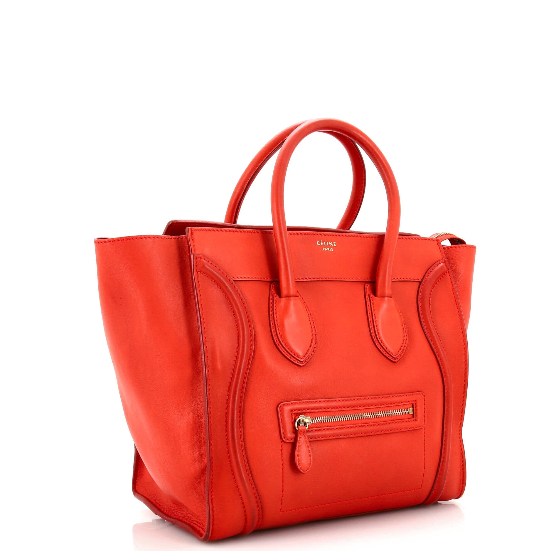 Pre-Loved Celine Luggage Bag Smooth Leather Medium - Image 2