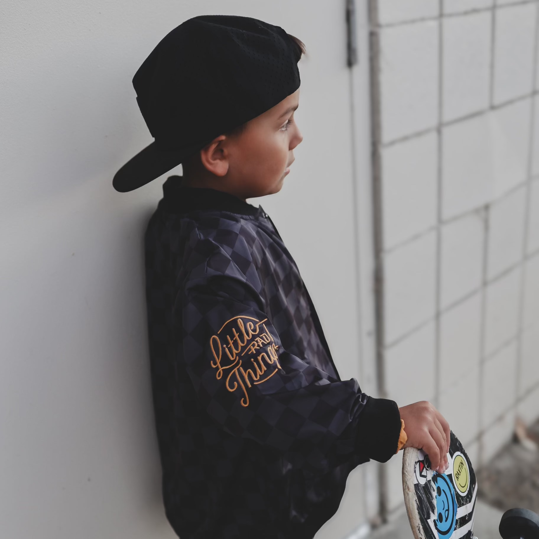 LITTLE RAD THINGS BOY'S WATERPROOF LETTERMAN JACKET - Image 2