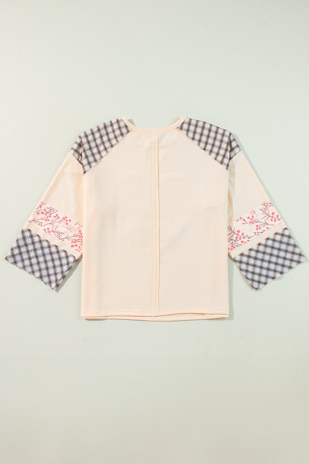 Emilia Plaid Floral Peace Heart Long Sleeve Top by Threaded Pear - Image 13