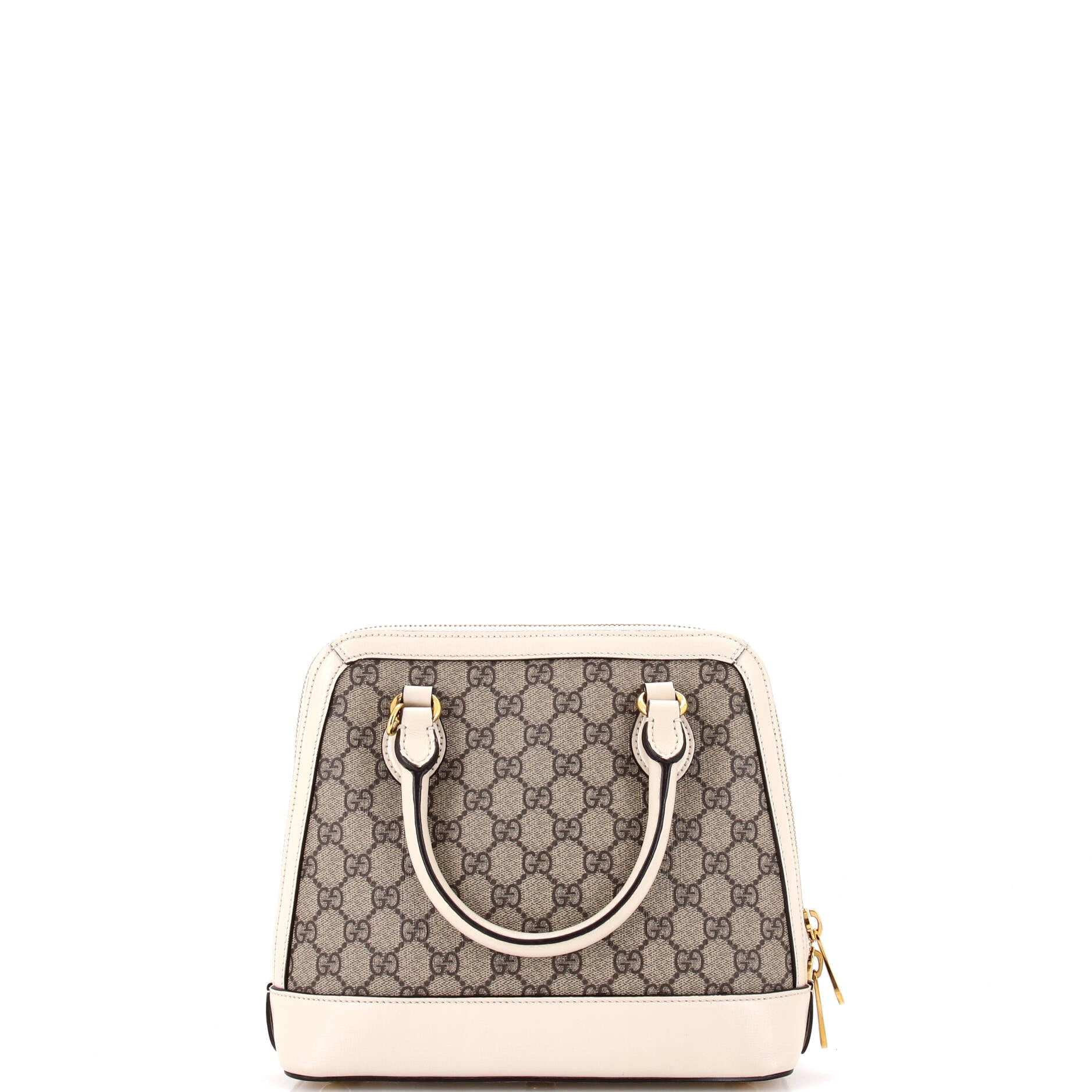 Pre-Loved Gucci Horsebit 1955 Top Handle Bag GG Coated Canvas Small - Image 3