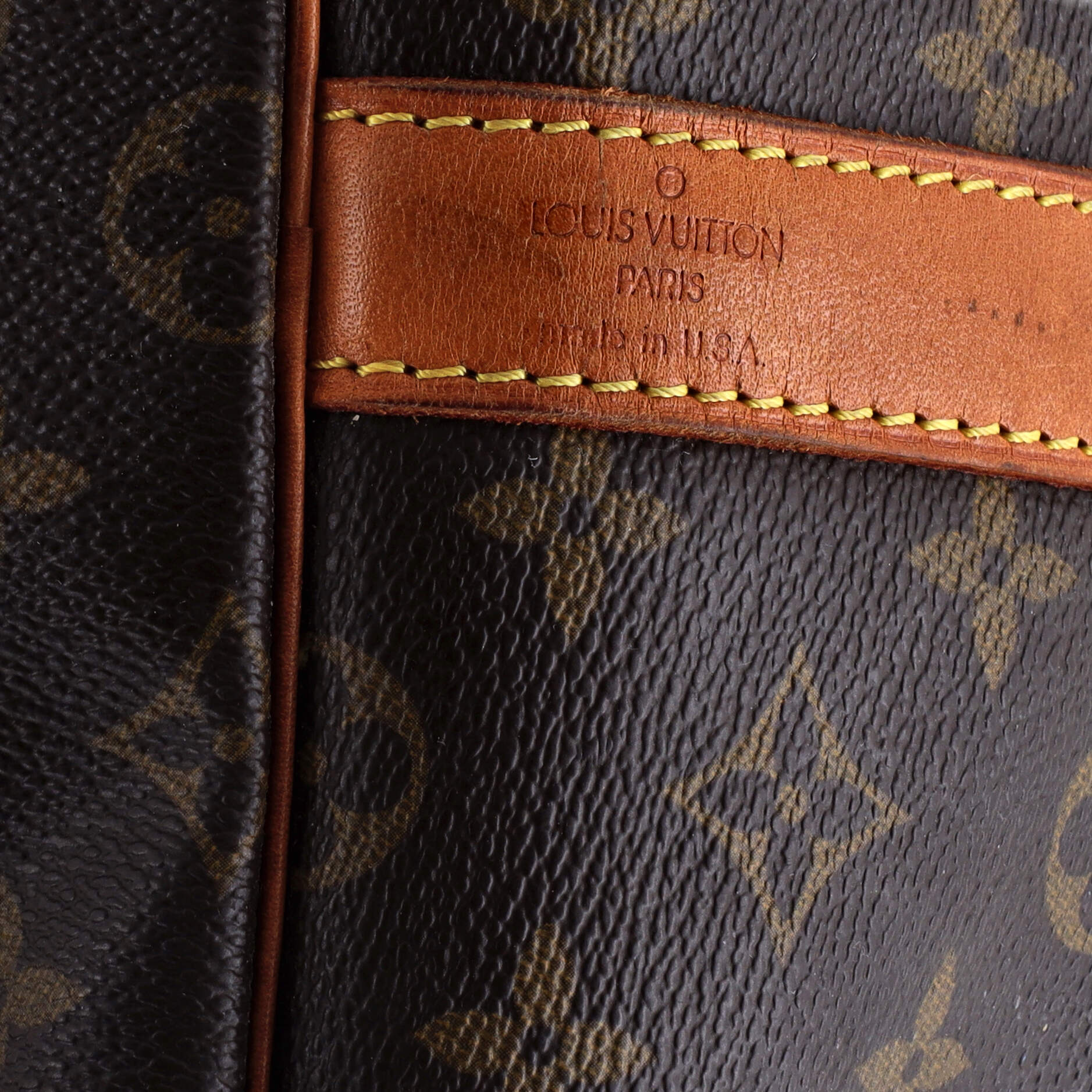 Pre-Loved Louis Vuitton Keepall Bandouliere Bag Monogram Canvas 55 - Image 9