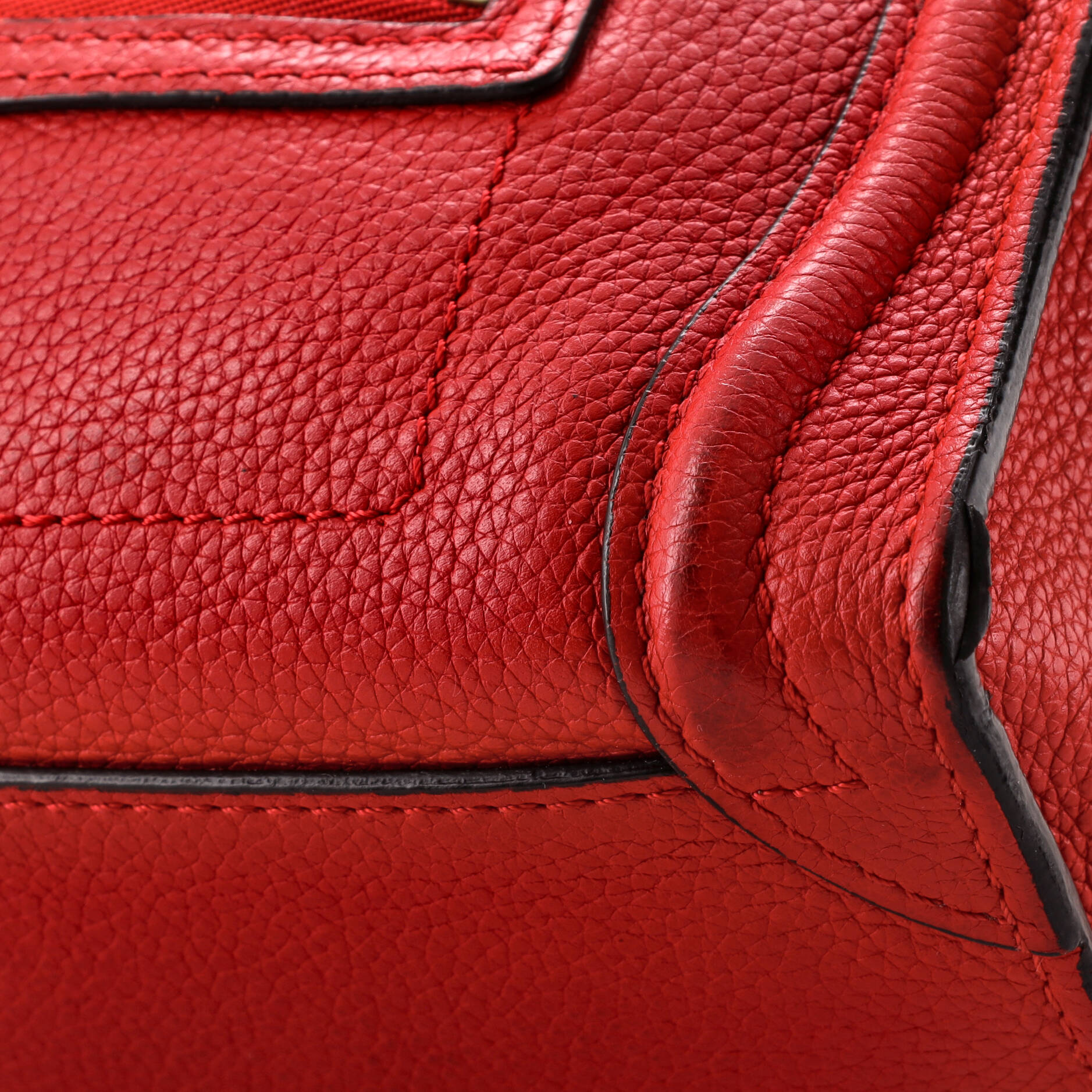 Pre-Loved Celine Luggage Bag Grainy Leather Nano - Image 6