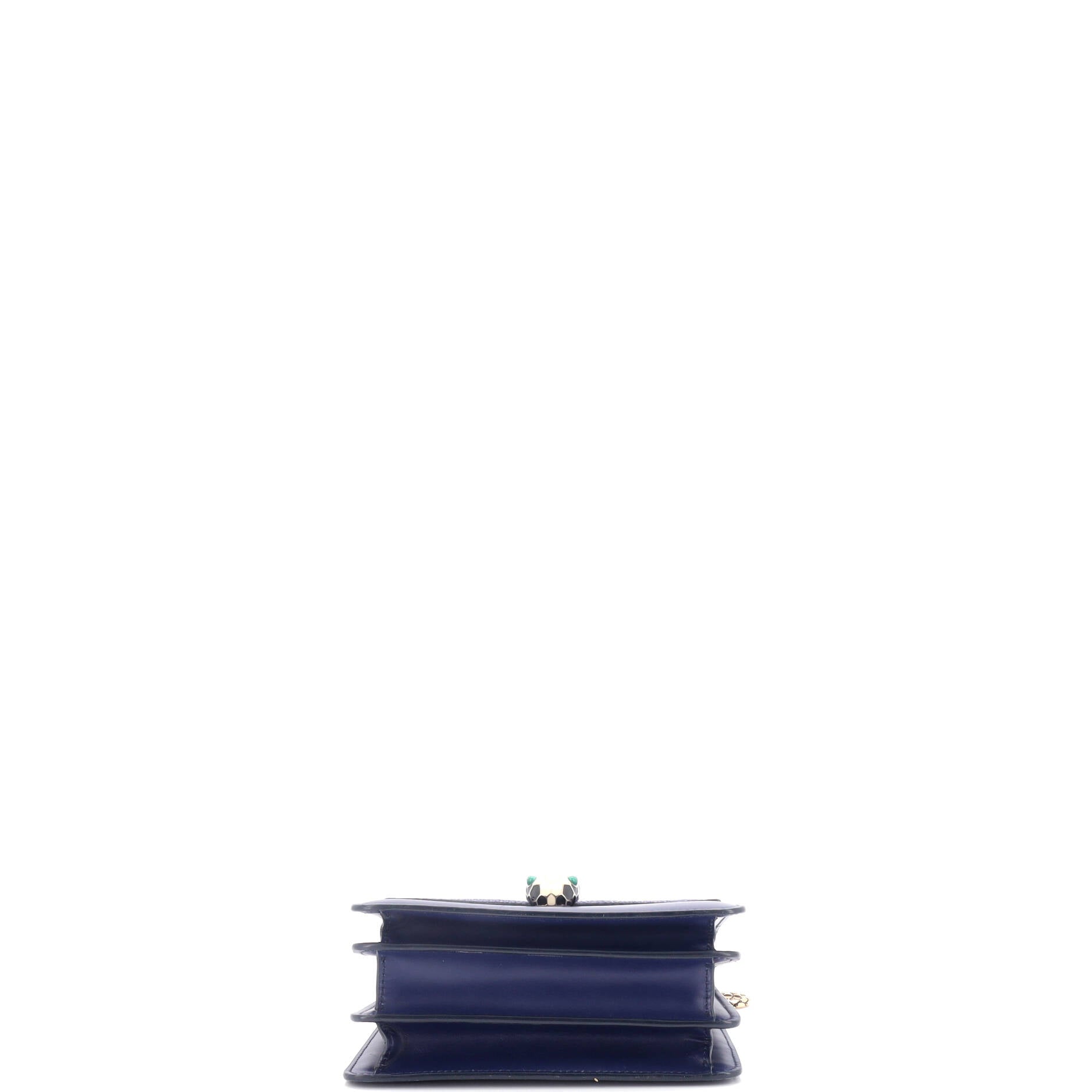 Pre-Loved Bvlgari Serpenti Forever Top Handle Bag Leather and Stingray Small - Image 4