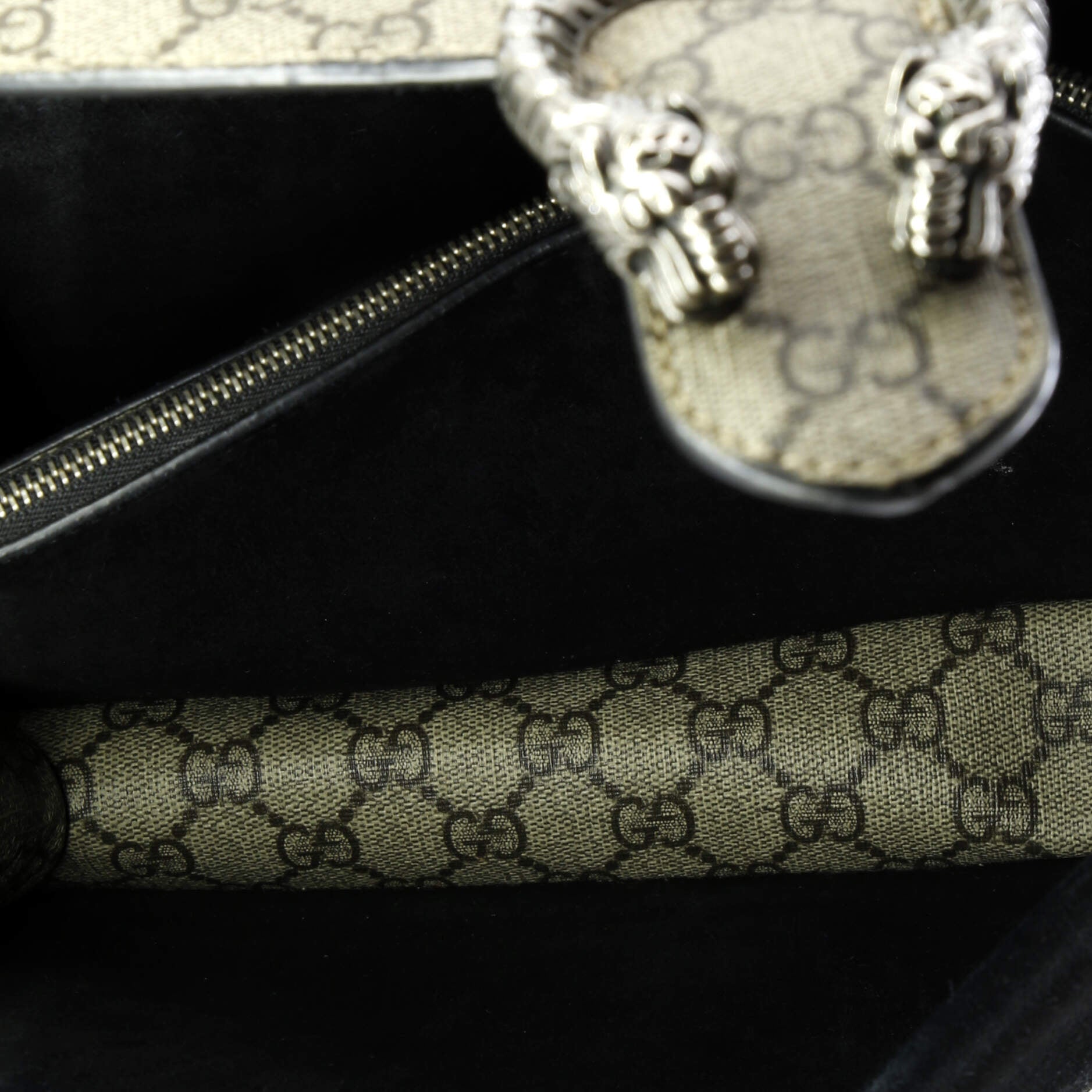 Pre-Loved Gucci Dionysus Bag GG Coated Canvas and Leather Small - Image 5