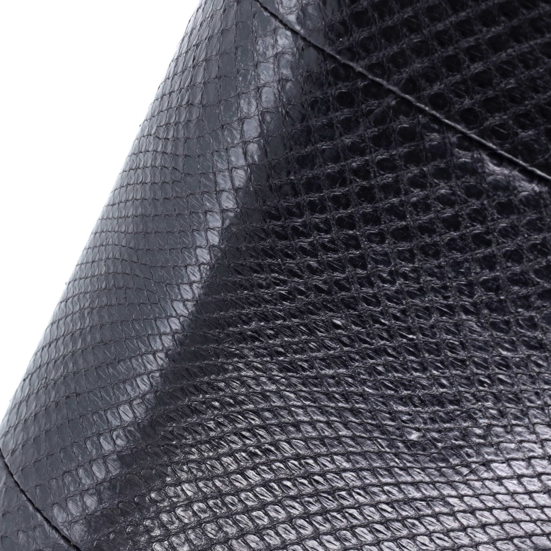 Pre-Loved Saint Laurent Classic Monogram Tassel Crossbody Bag Python Medium - Image 7