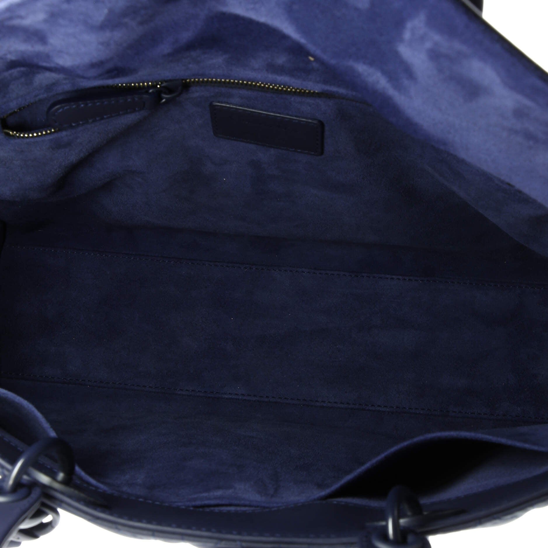 Pre-Loved Christian Dior Ultra Matte Lady Dior Bag Cannage Quilt Calfskin Large - Image 5