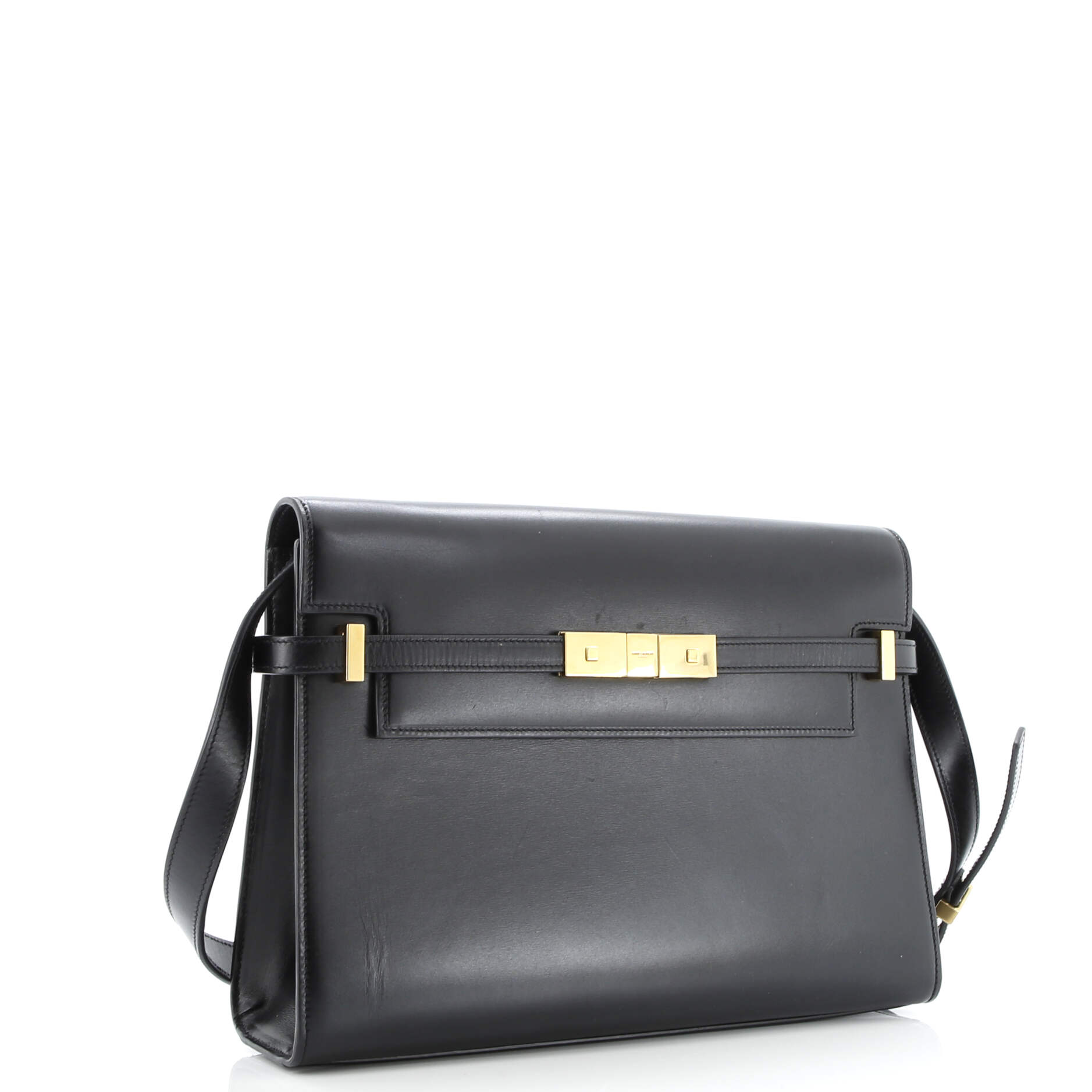 Pre-Loved Saint Laurent Manhattan Shoulder Bag Leather Medium - Image 2