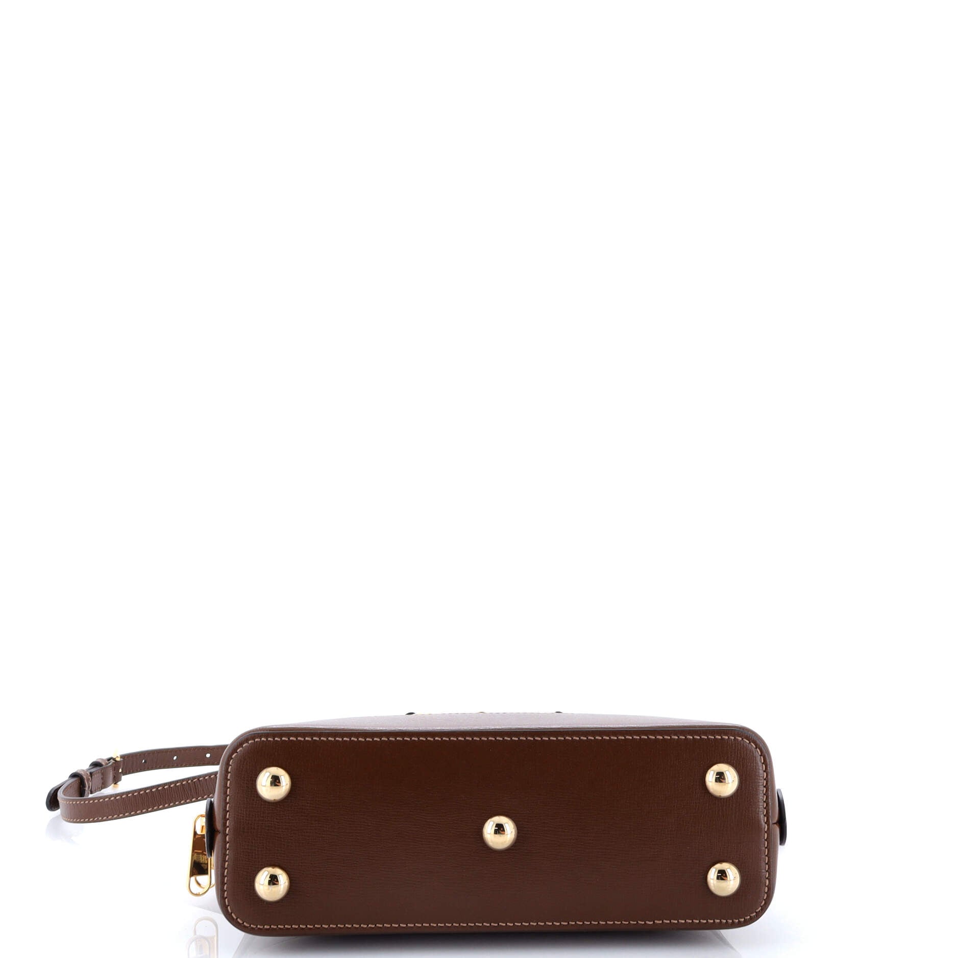 Pre-Loved Gucci Horsebit 1955 Top Handle Bag GG Coated Canvas with Leather Small - Image 4