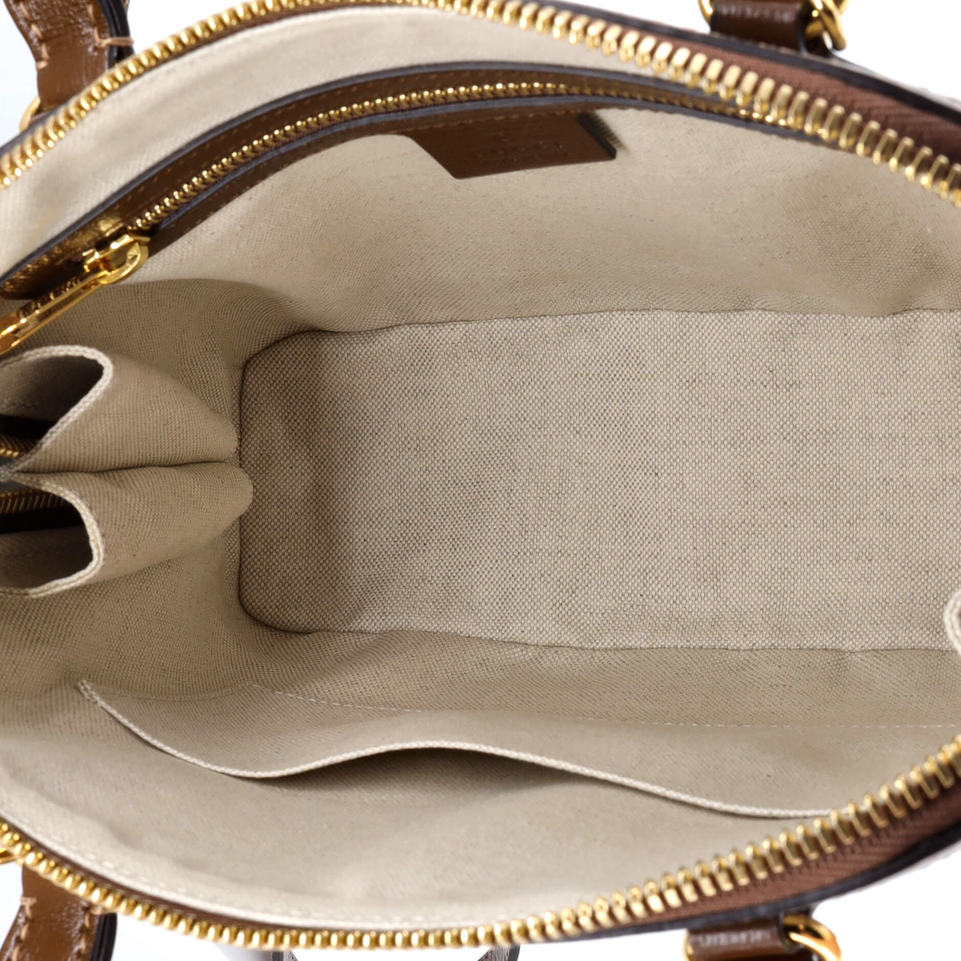 Pre-Loved Gucci Horsebit 1955 Top Handle Bag GG Coated Canvas with Leather Small - Image 5