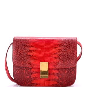 Pre-Loved Celine Classic Box Bag Lizard Medium