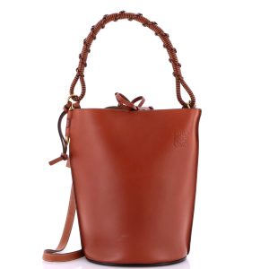 Pre-Loved Loewe Gate Top Handle Bucket Bag Leather Medium