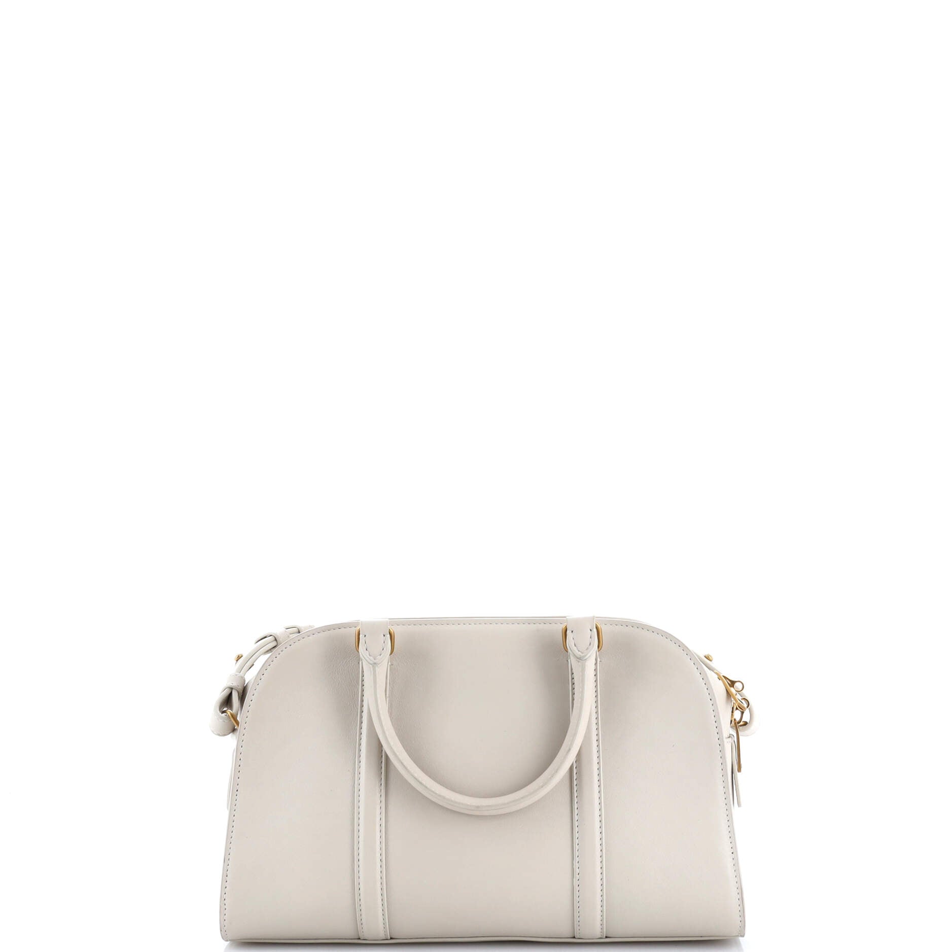 Pre-Loved Saint Laurent Lock Baby Duffle Bag Leather - Image 3