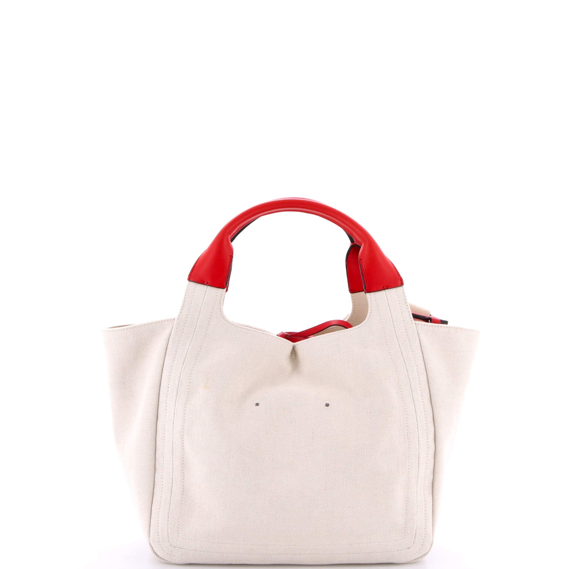 Pre-Loved Valentino Rose Blossom Atelier Bag Canvas Medium - Image 4