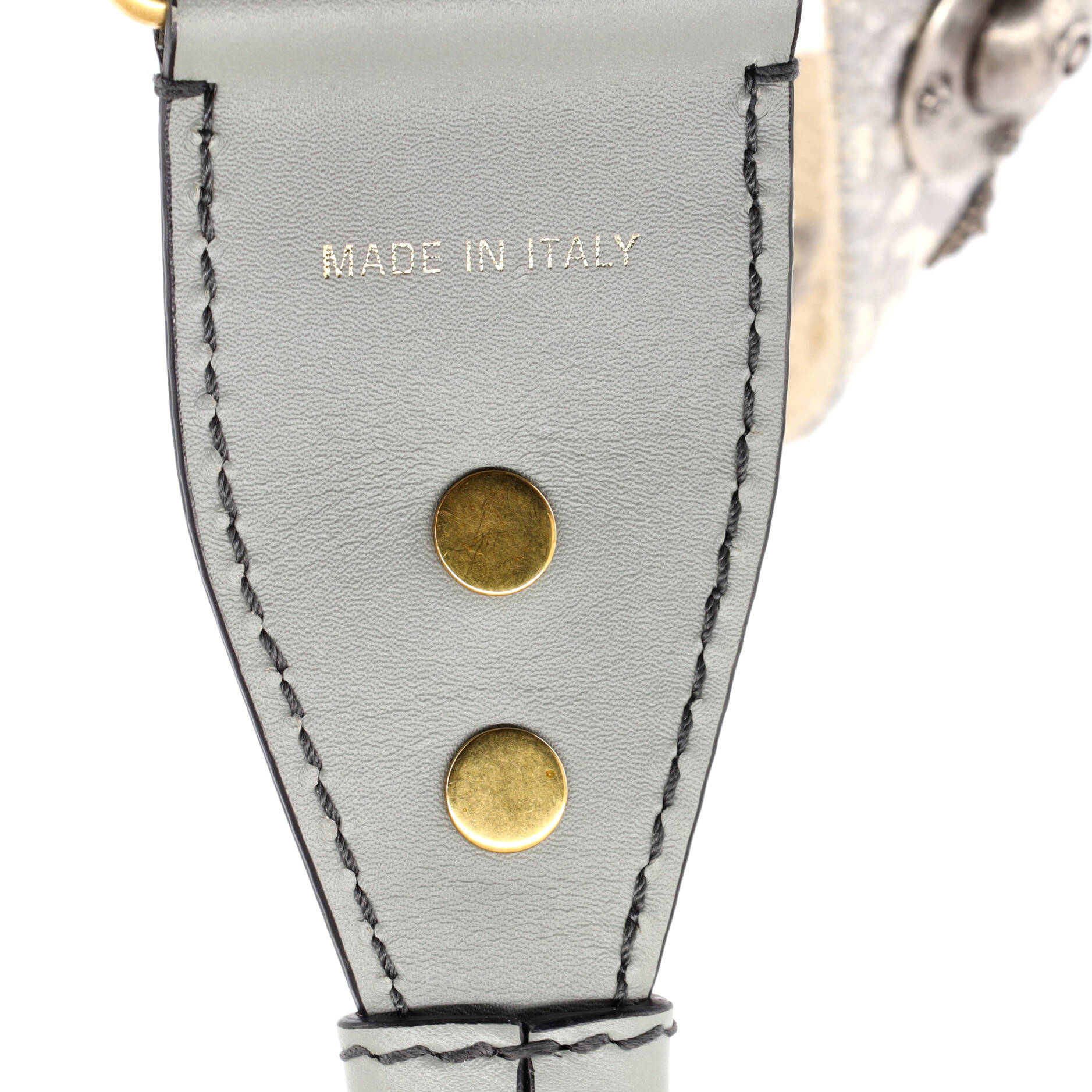 Pre-Loved Christian Dior Shoulder Strap Embellished Oblique Canvas - Image 3