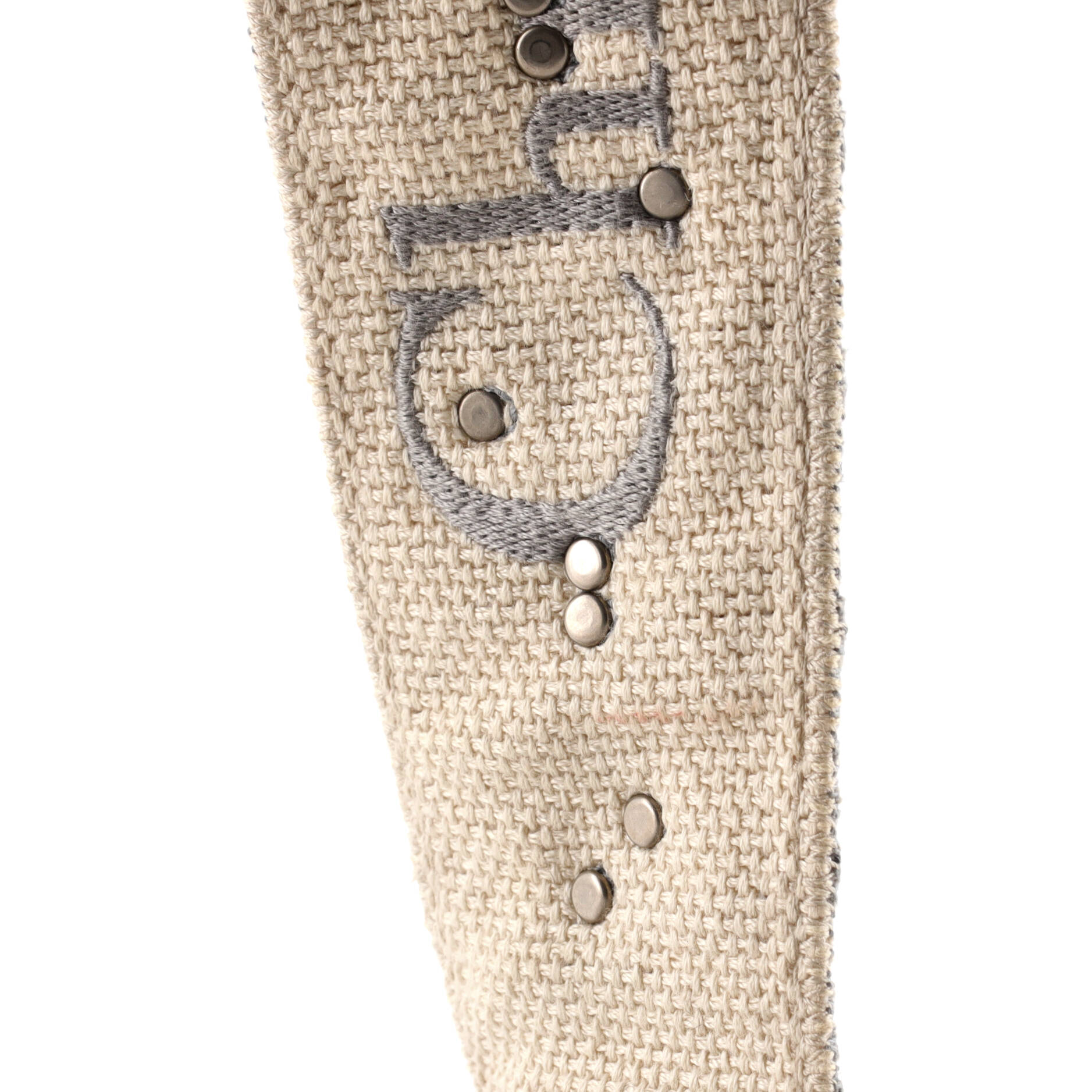 Pre-Loved Christian Dior Shoulder Strap Embellished Oblique Canvas - Image 4