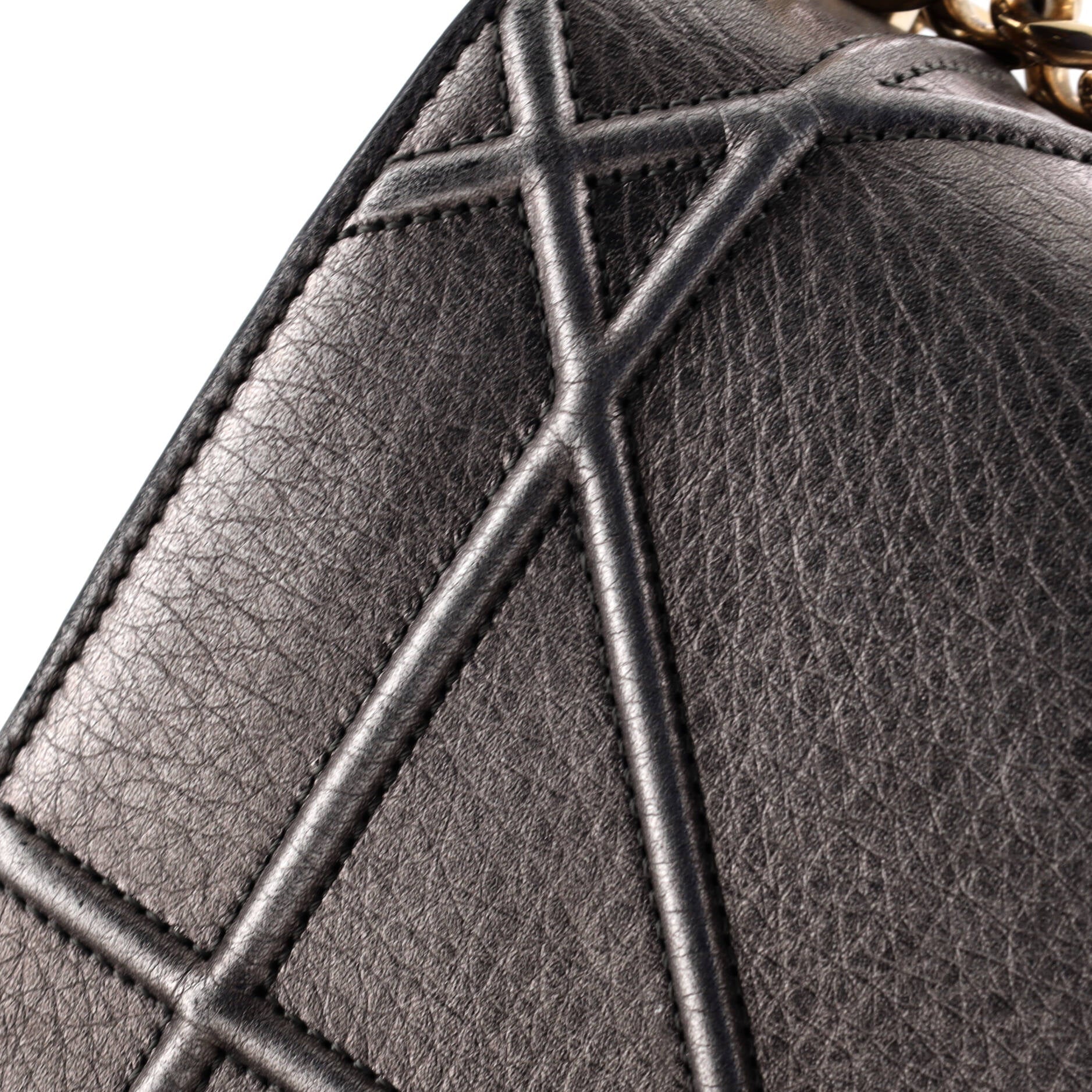 Pre-Loved Christian Dior Diorama Wallet on Chain Leather - Image 6