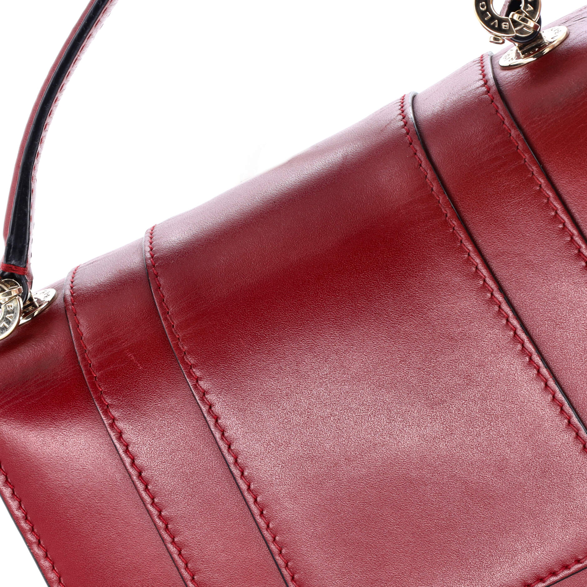 Pre-Loved Bvlgari Serpenti Forever Top Handle Bag Leather Small - Image 7