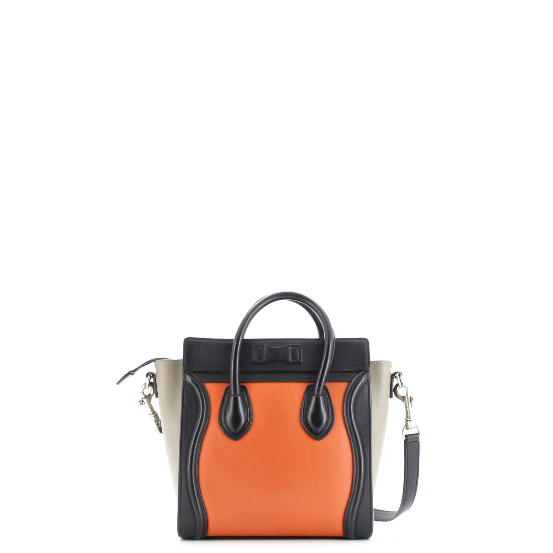 Pre-Loved Celine Tricolor Luggage Bag Leather Nano - Image 3