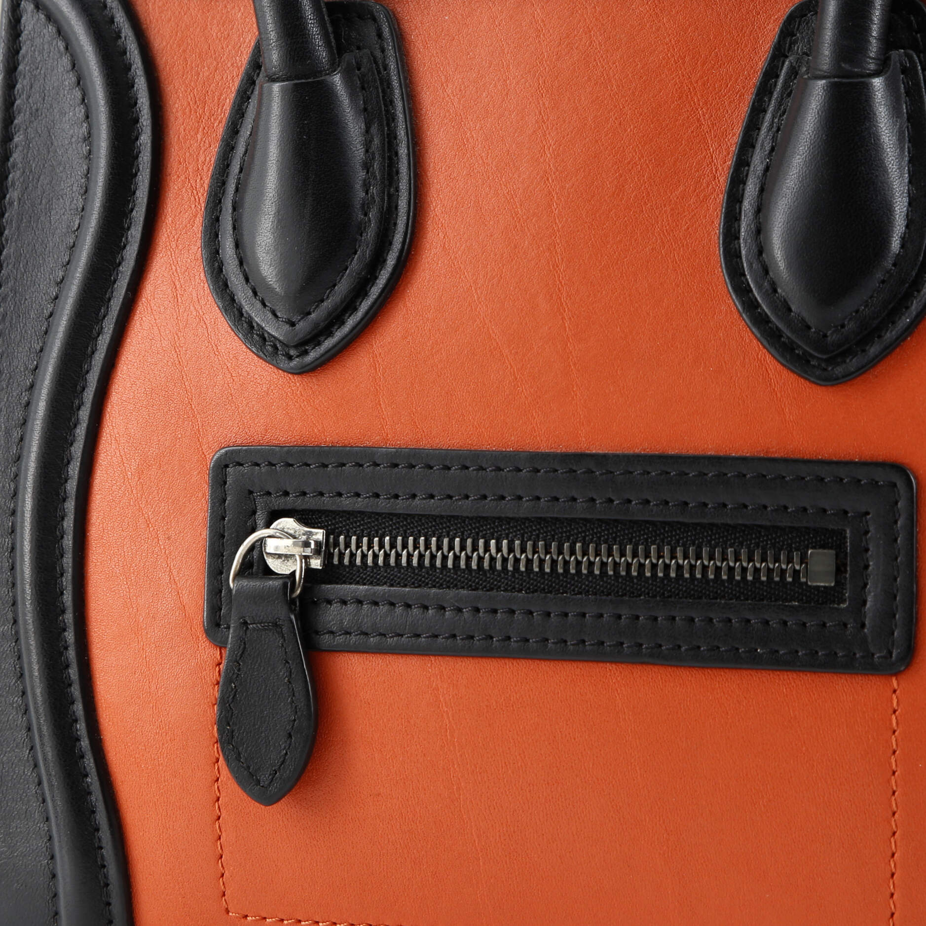 Pre-Loved Celine Tricolor Luggage Bag Leather Nano - Image 6