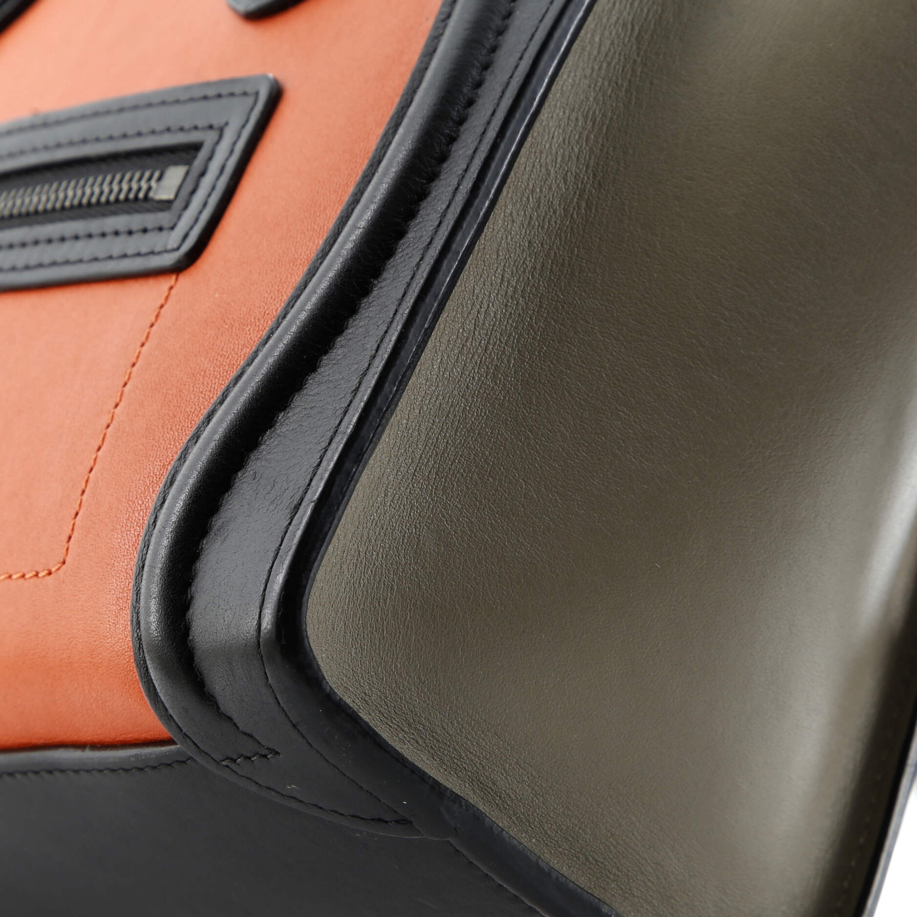 Pre-Loved Celine Tricolor Luggage Bag Leather Nano - Image 7