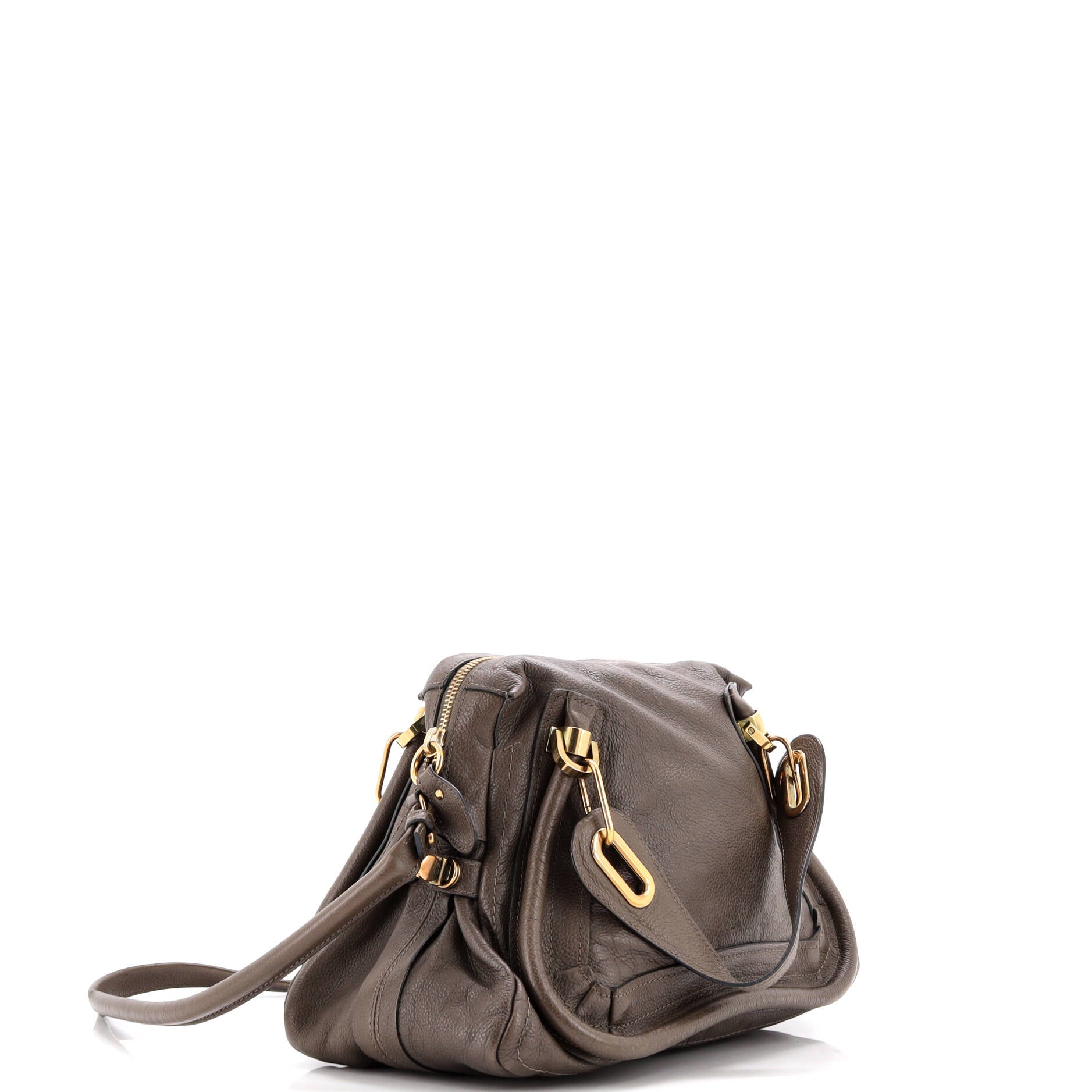Pre-Loved Chloe Paraty Top Handle Bag Leather Medium - Image 2