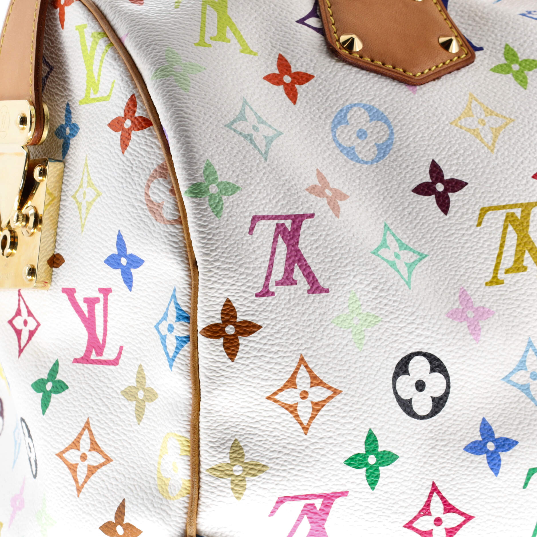 Pre-Loved Louis Vuitton Speedy Handbag Monogram Multicolor 30 - Image 8