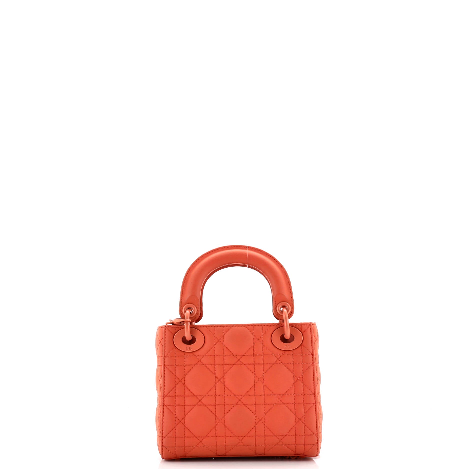 Pre-Loved Christian Dior Ultra Matte Lady Dior Chain Bag Cannage Quilt Calfskin Mini - Image 3